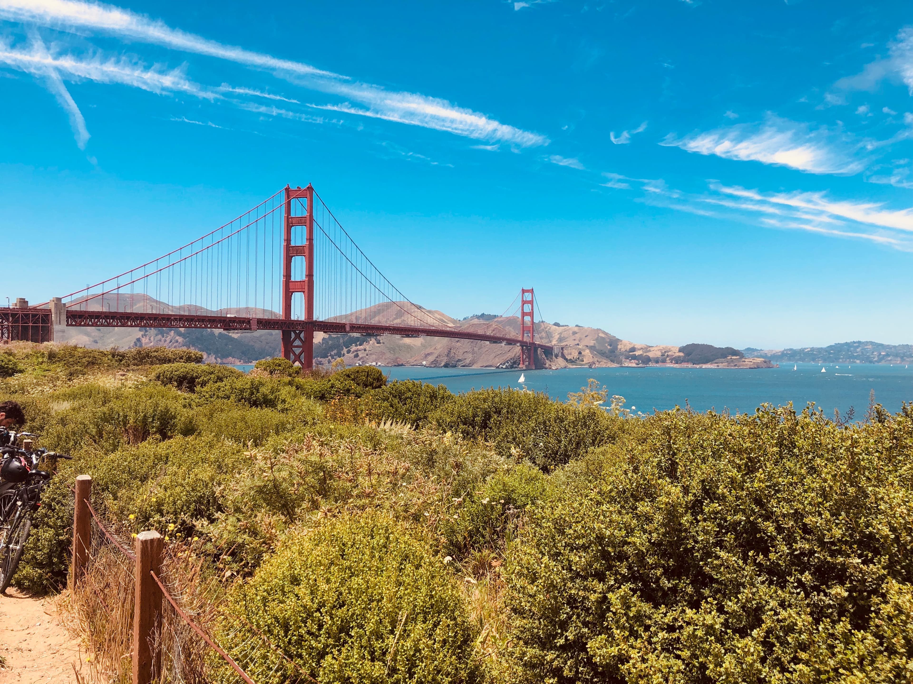 Golden gate bridge in San Francisco.