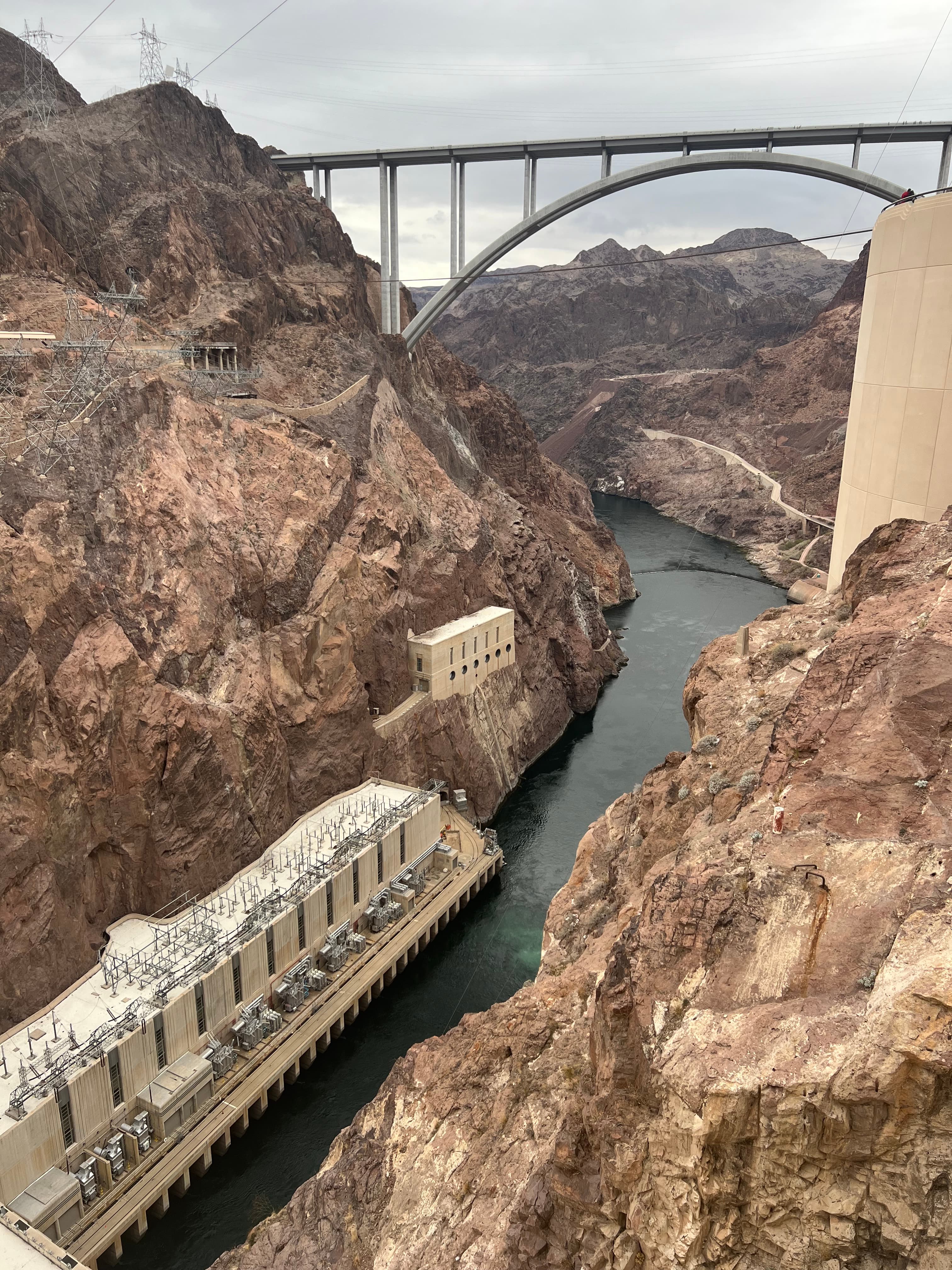 Bridge between hills.