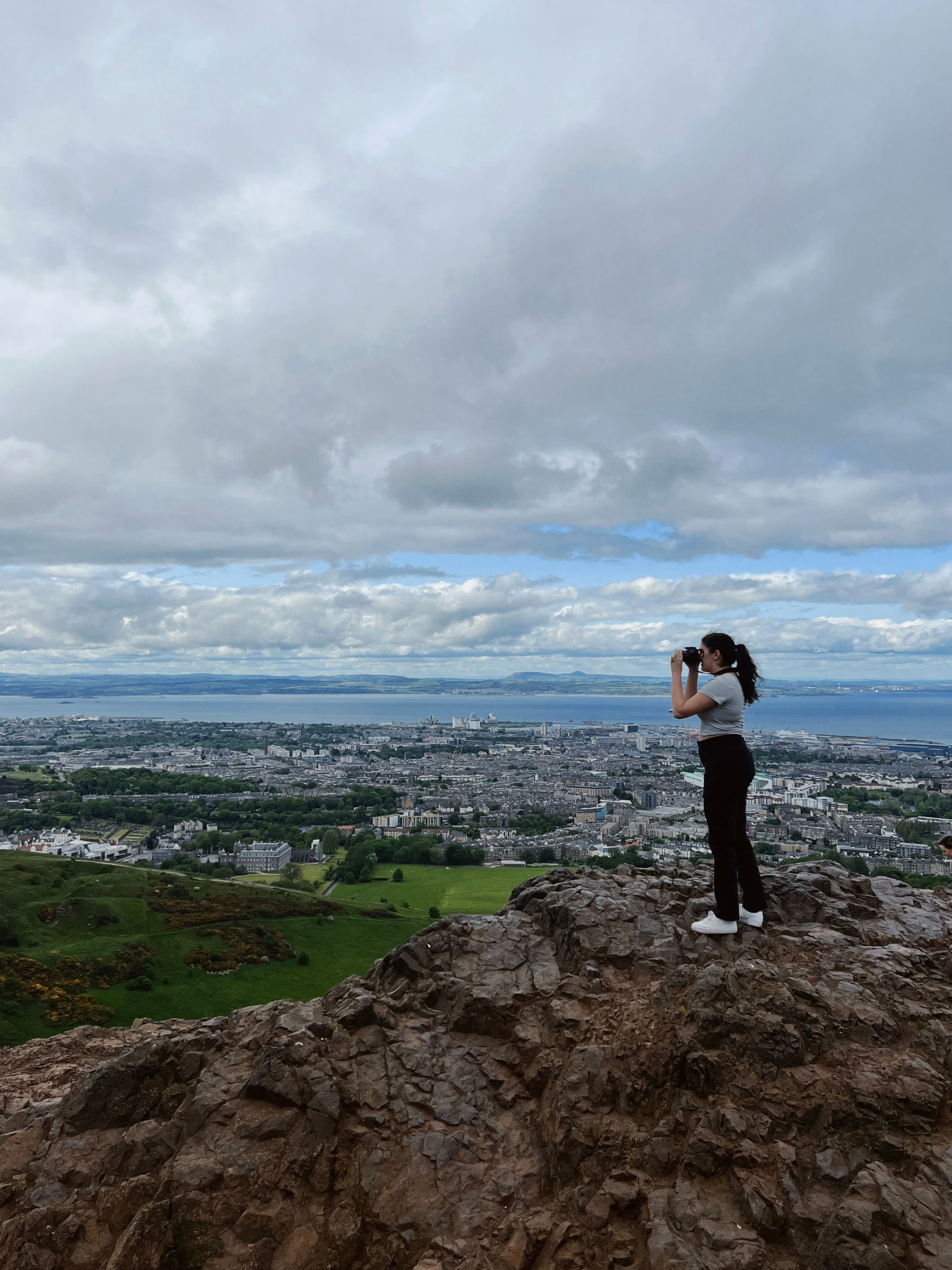 Looking over the park.