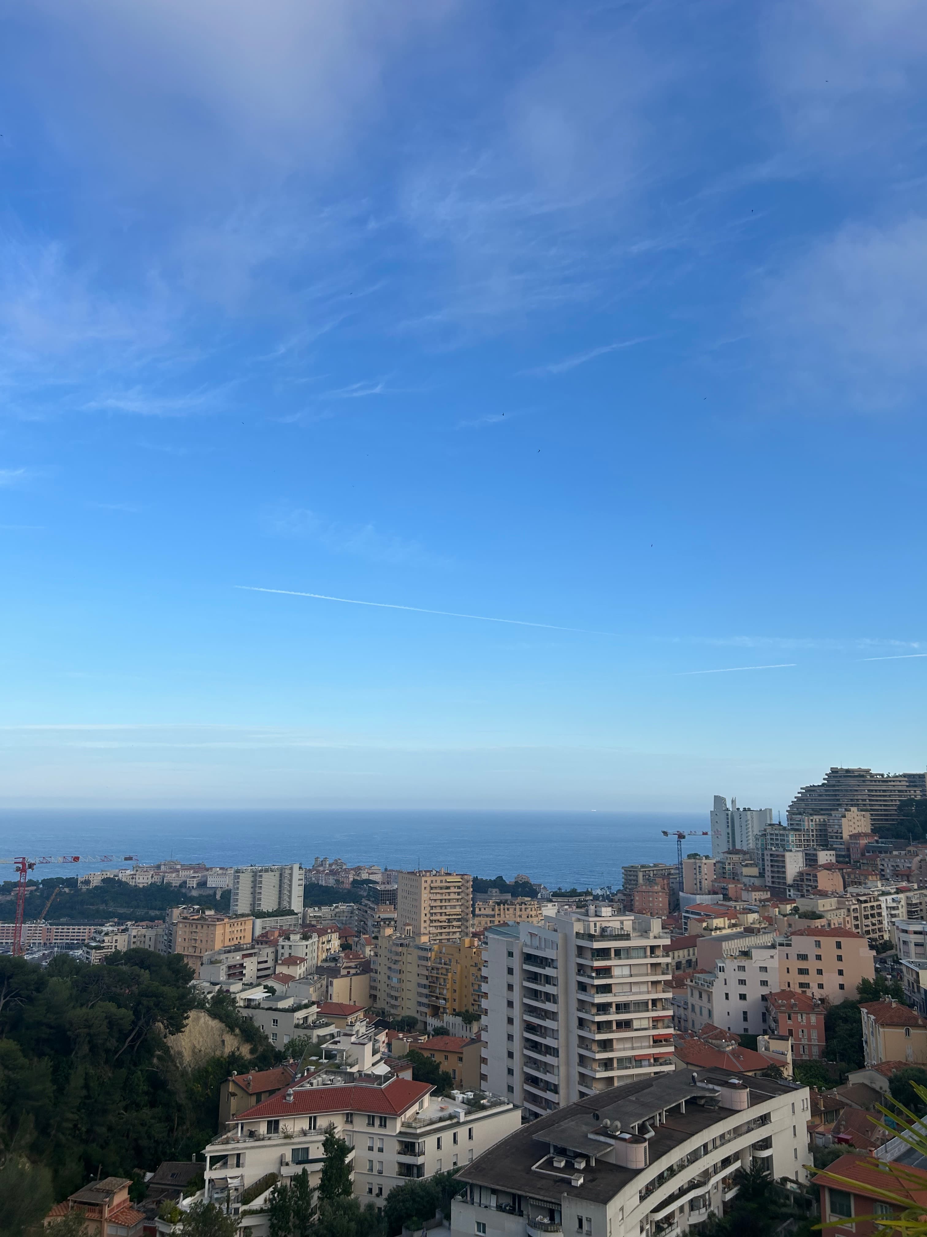 View of a city skyline.