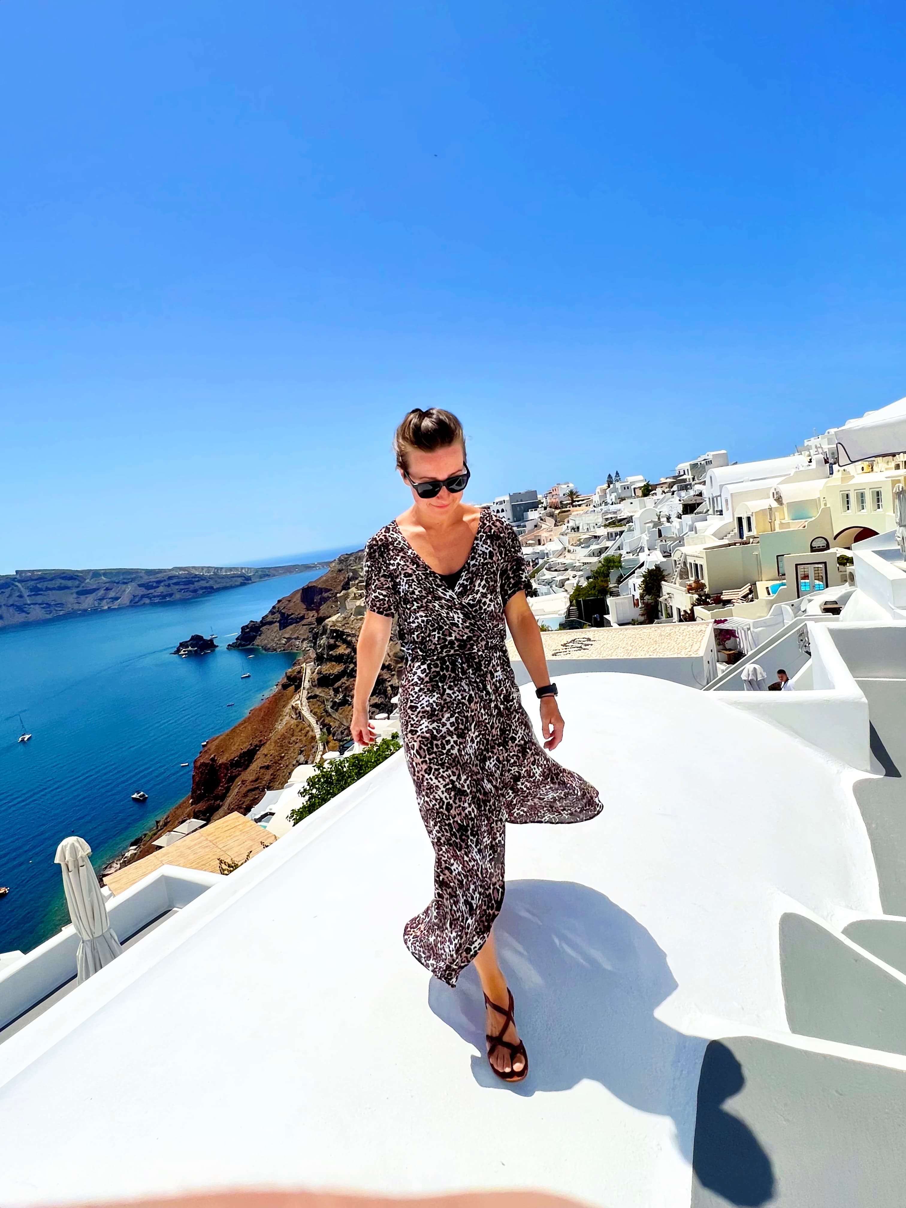 Blue sky over the sea.