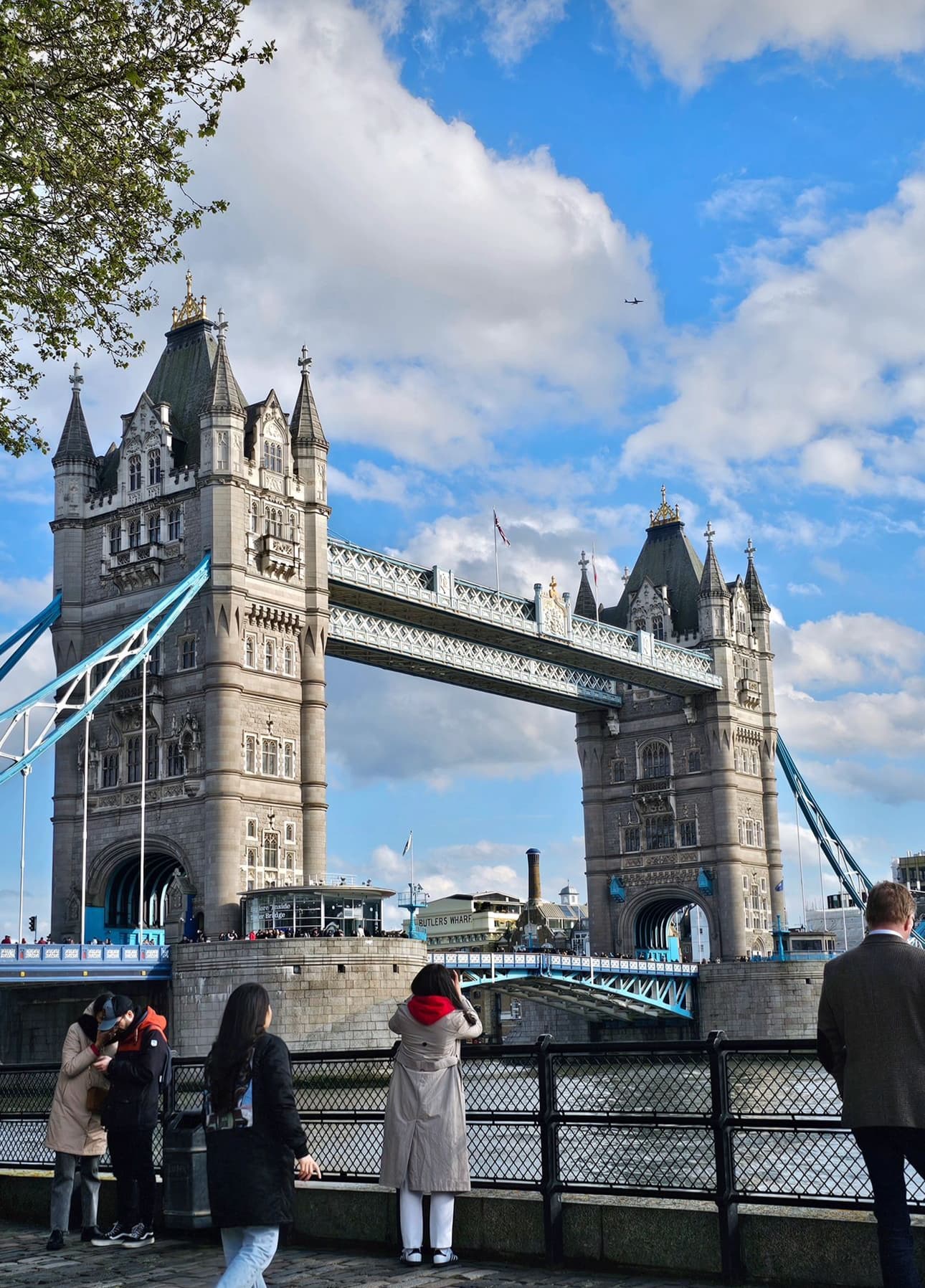 View of the London Tower Bridge on a sunny day