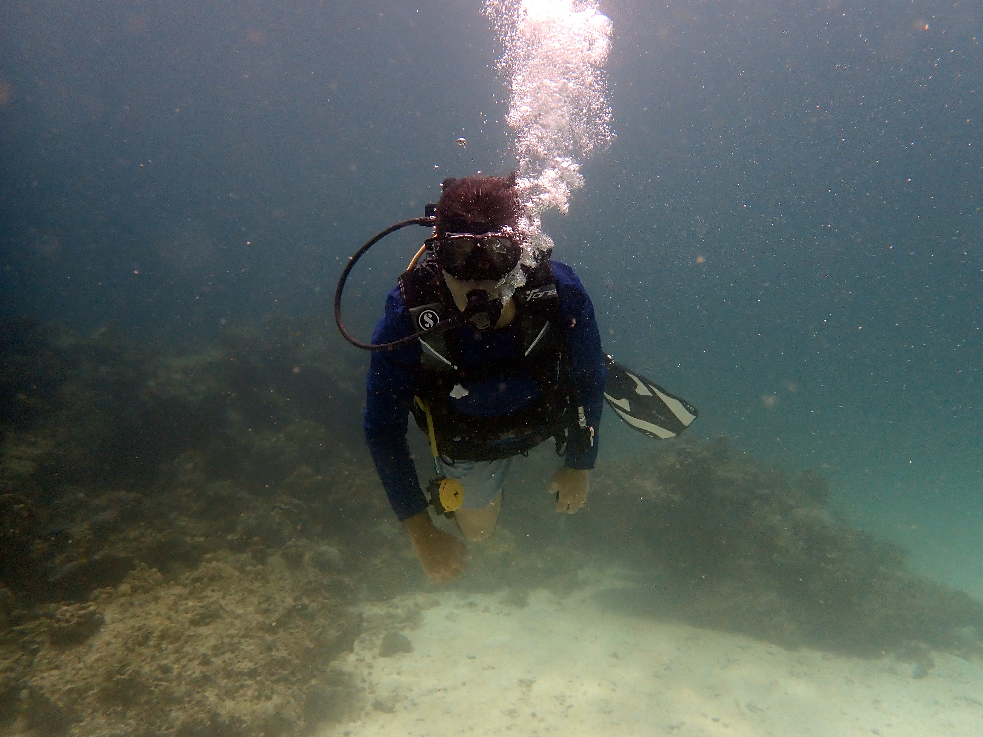 Snorkelling in the sea 2.