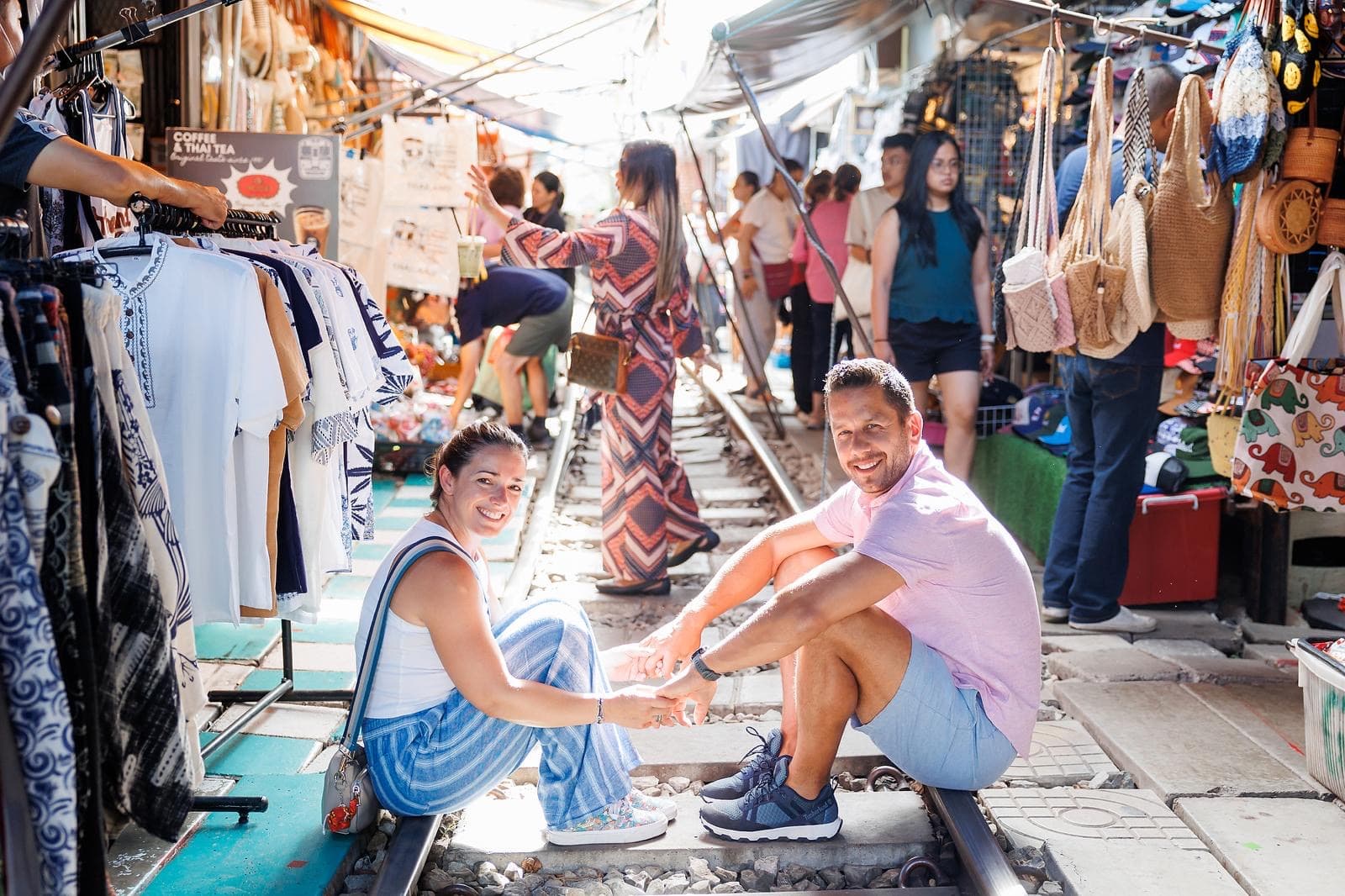 Photo by a street market.