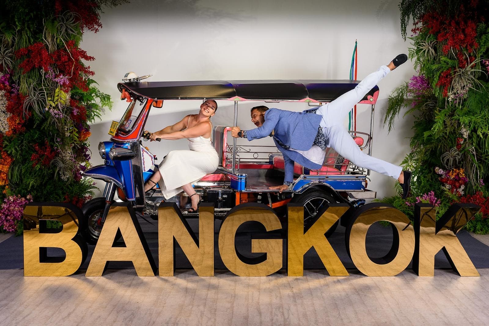 Photo on the tuk tuk in bangkok.