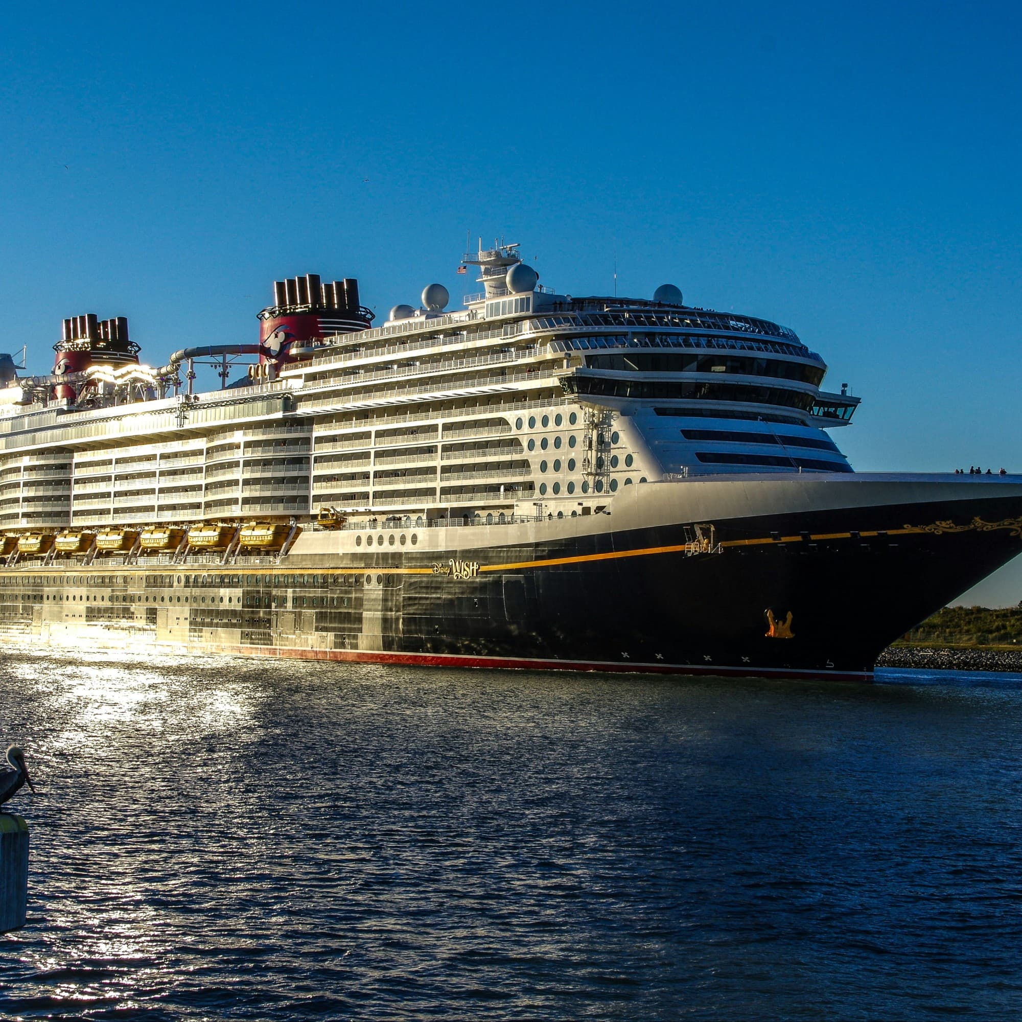 A large cruise ship sailing in the sea during the daytime