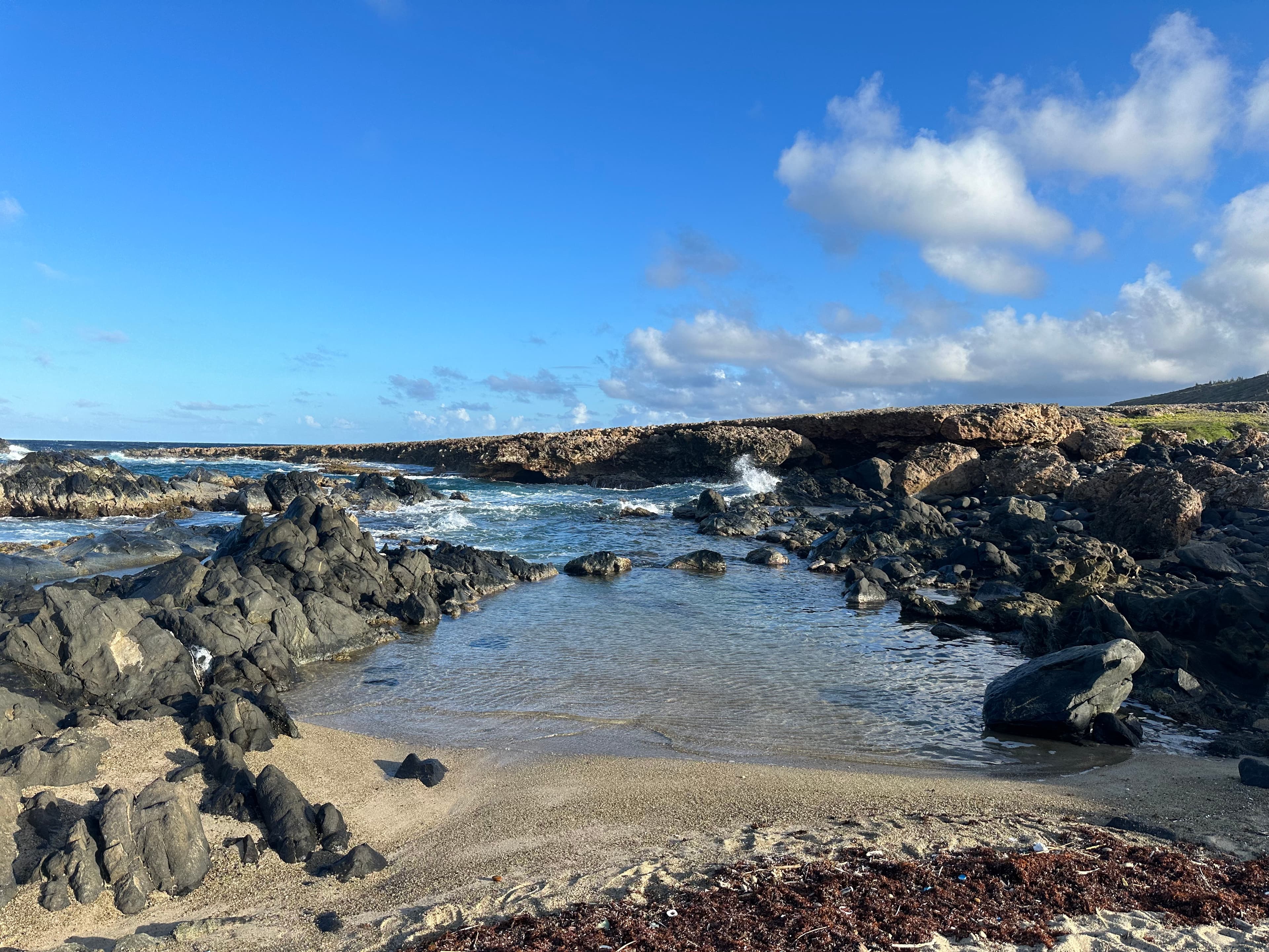 Beach on Natural side