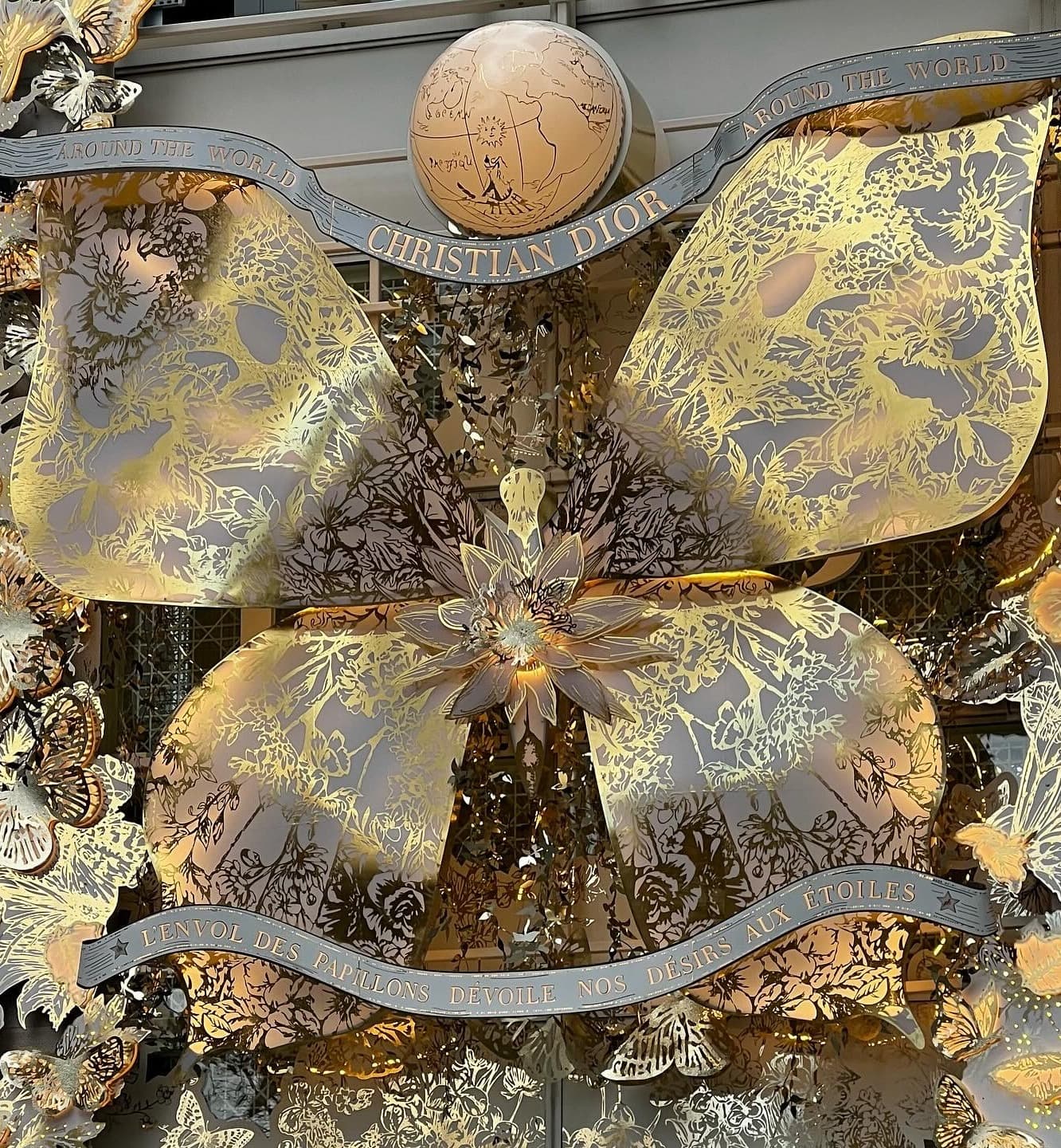 Dior's holiday window at Saks