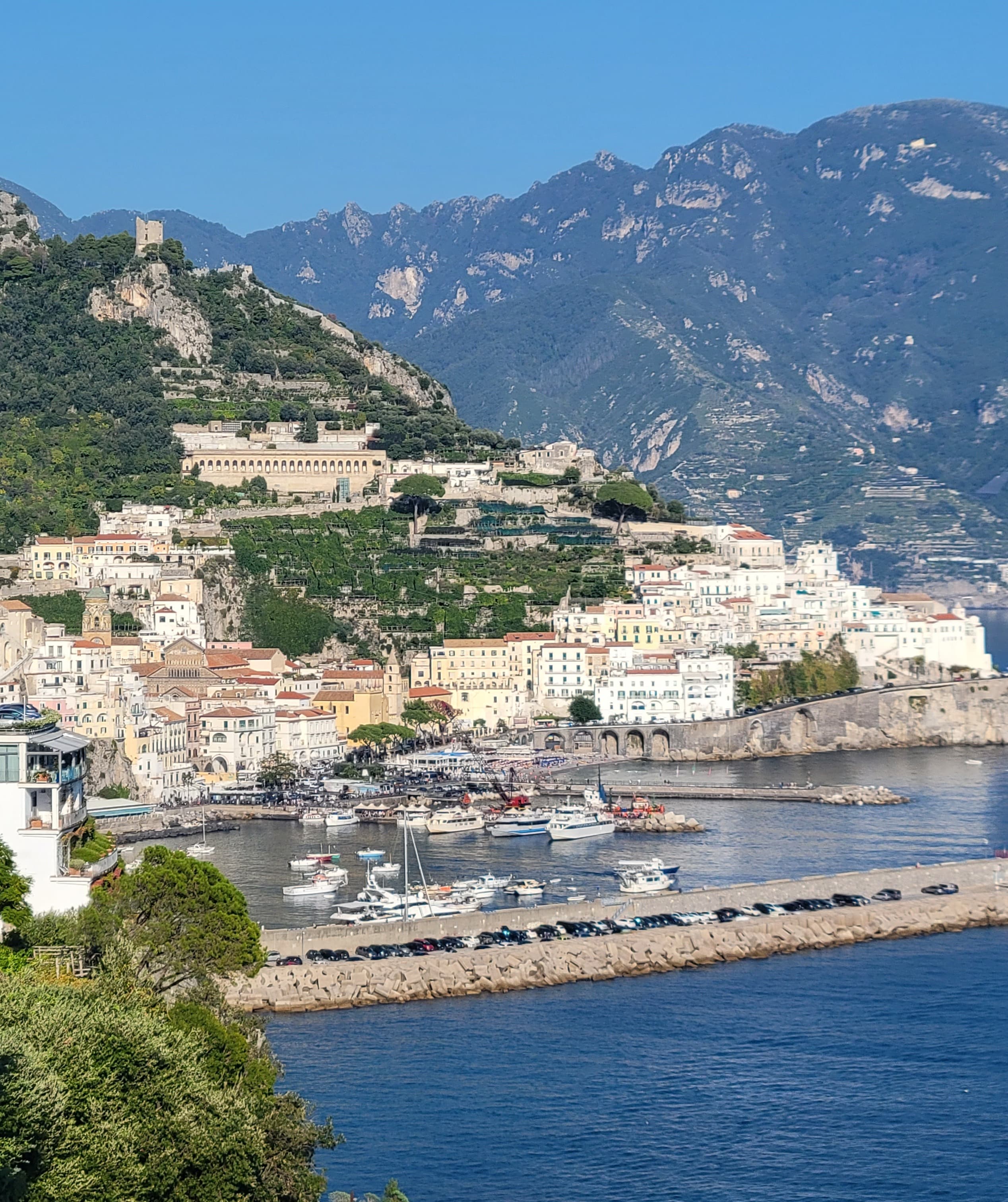 Beautiful view of Rome by the sea.