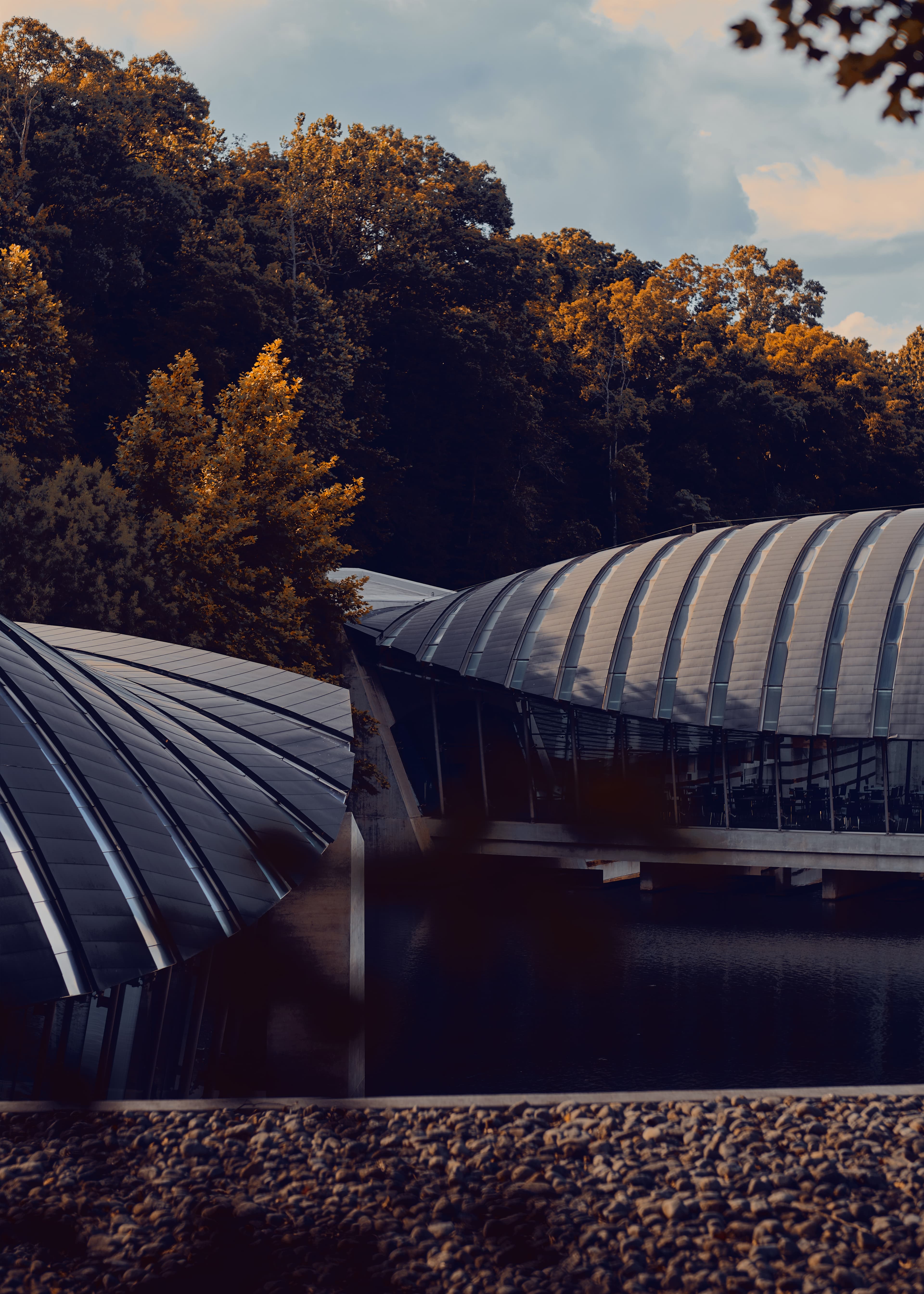 An architectural structure in nature.