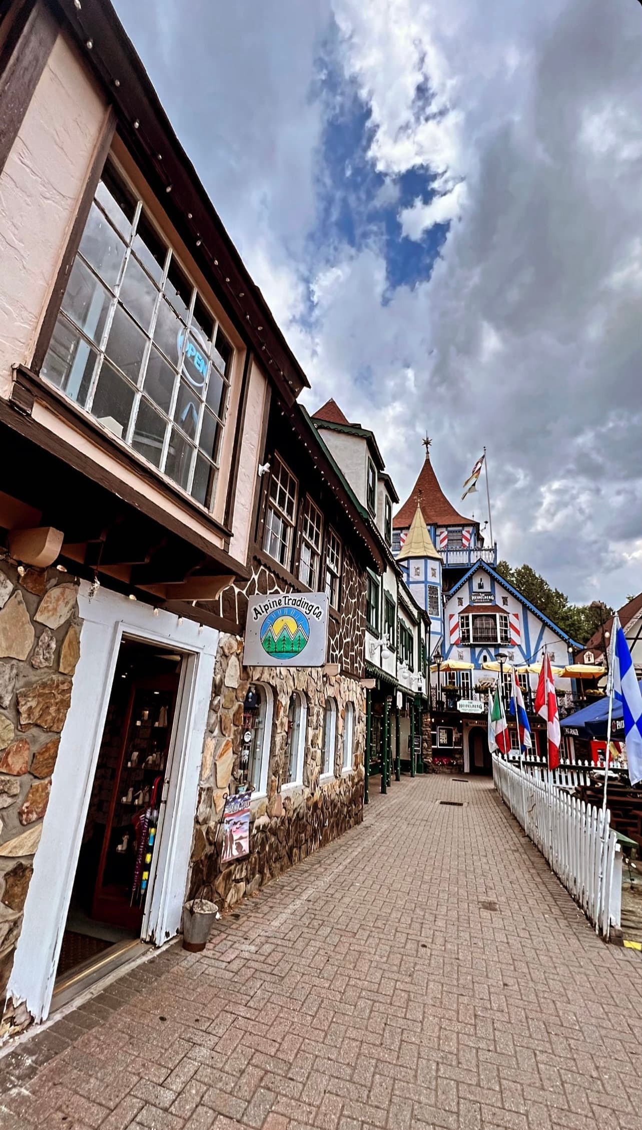 Helen is a mountain town known for its vineyards and Bavarian-style buildings.