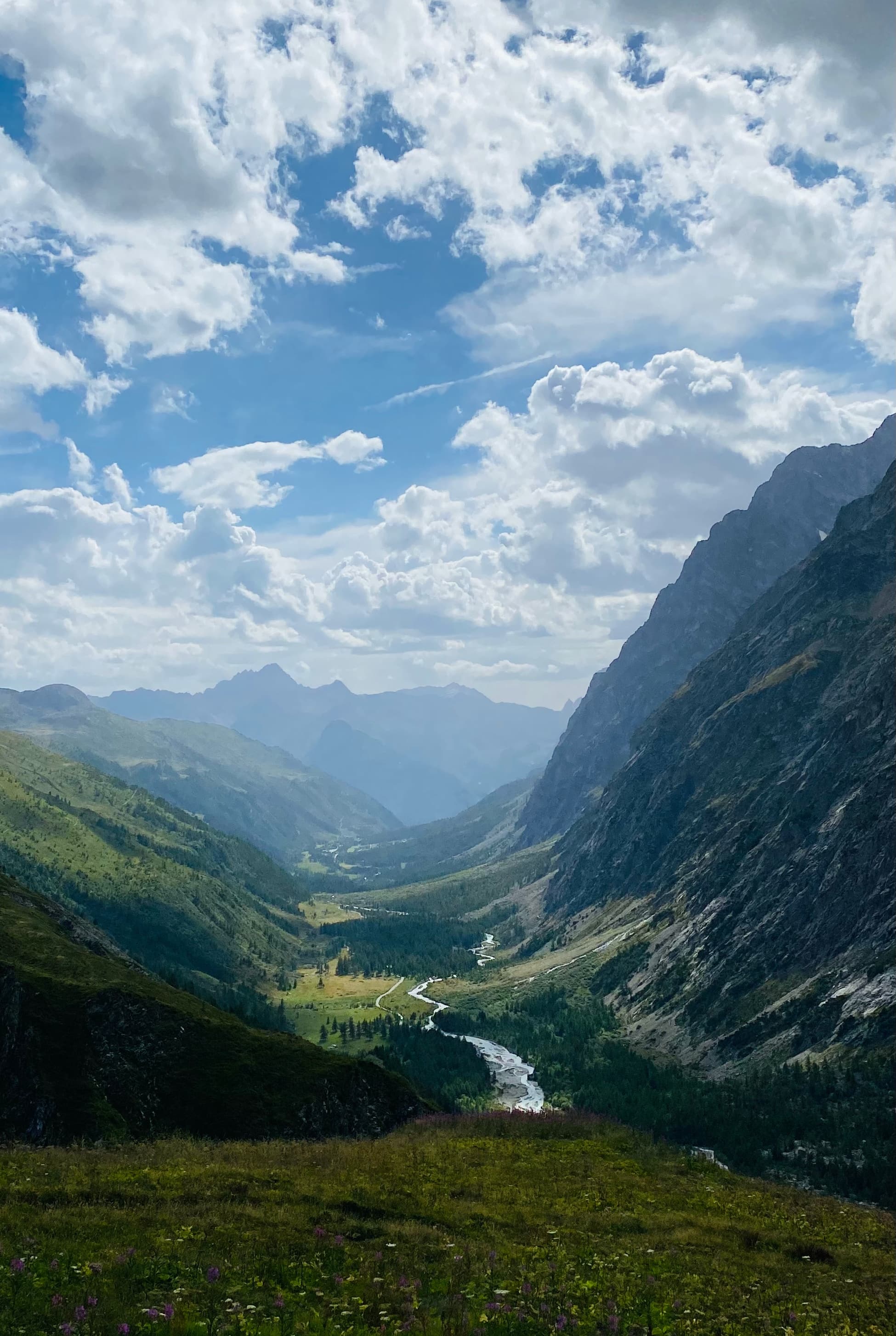 Val Ferret at the Aosta Valley