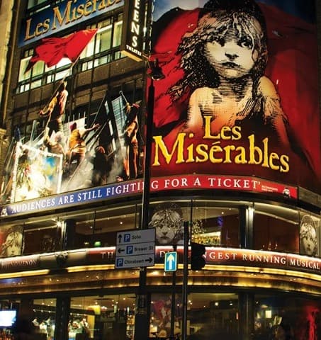 Theater billboard advertisements