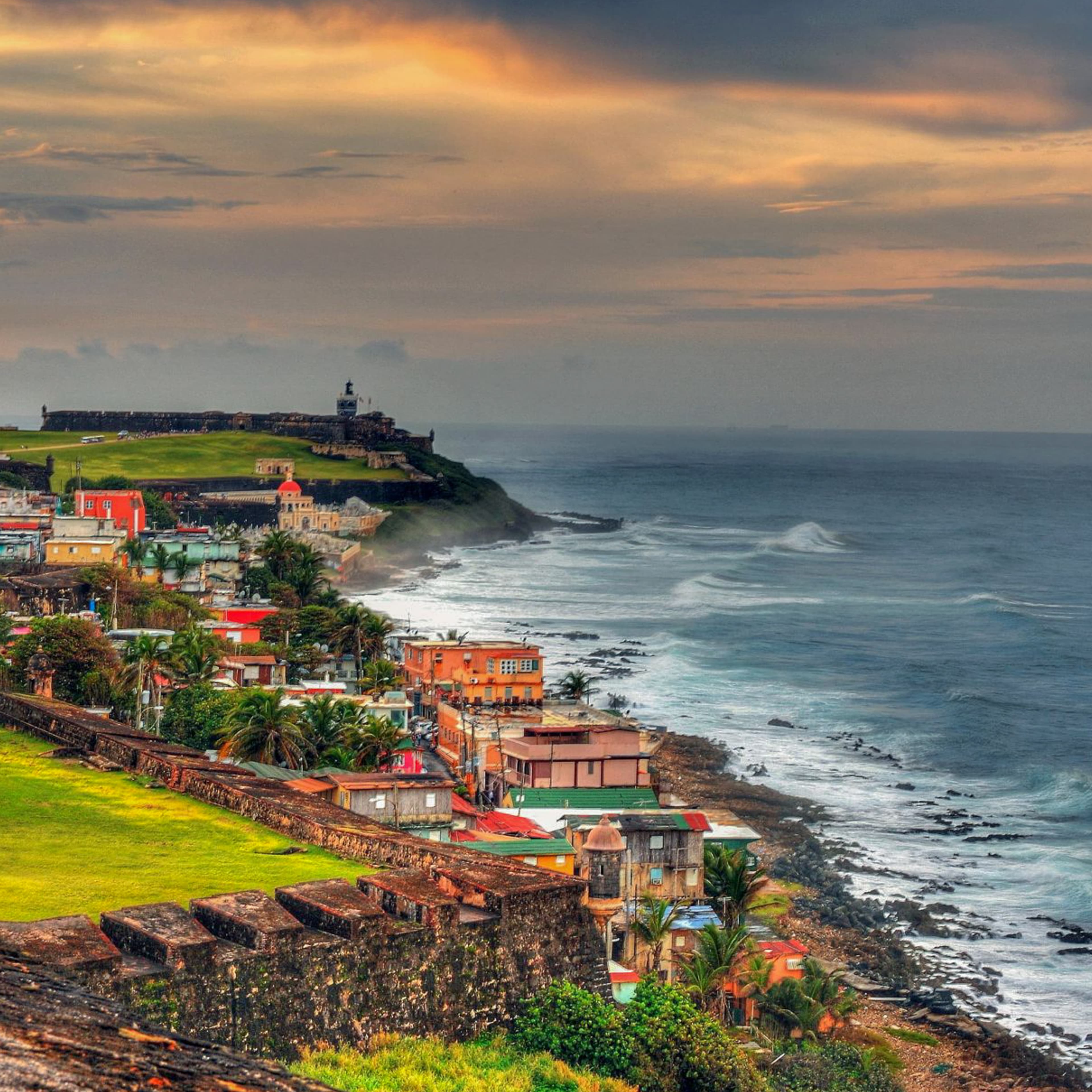 Houses on the coastal line