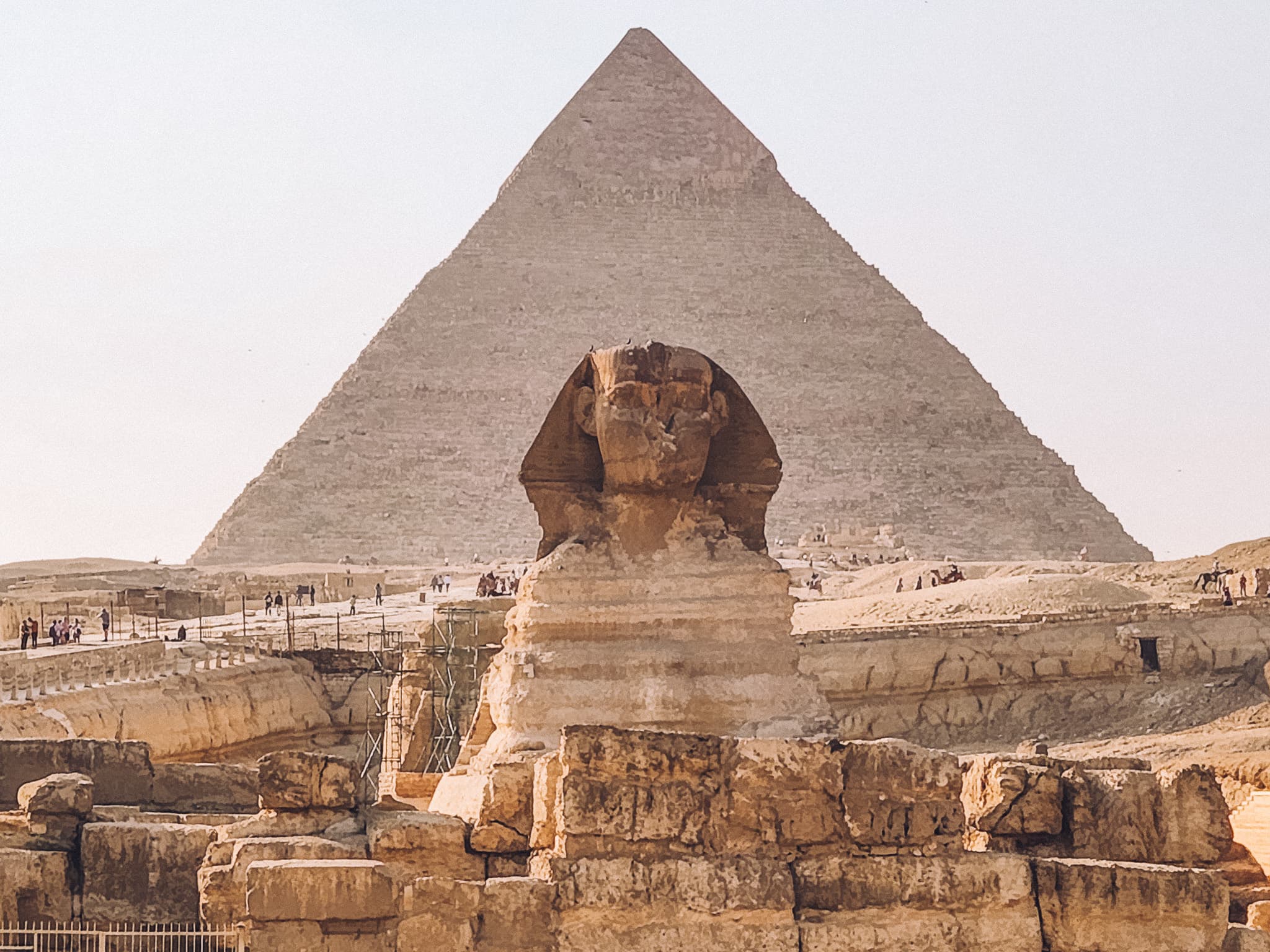 Pyramids of Giza and Sphinx