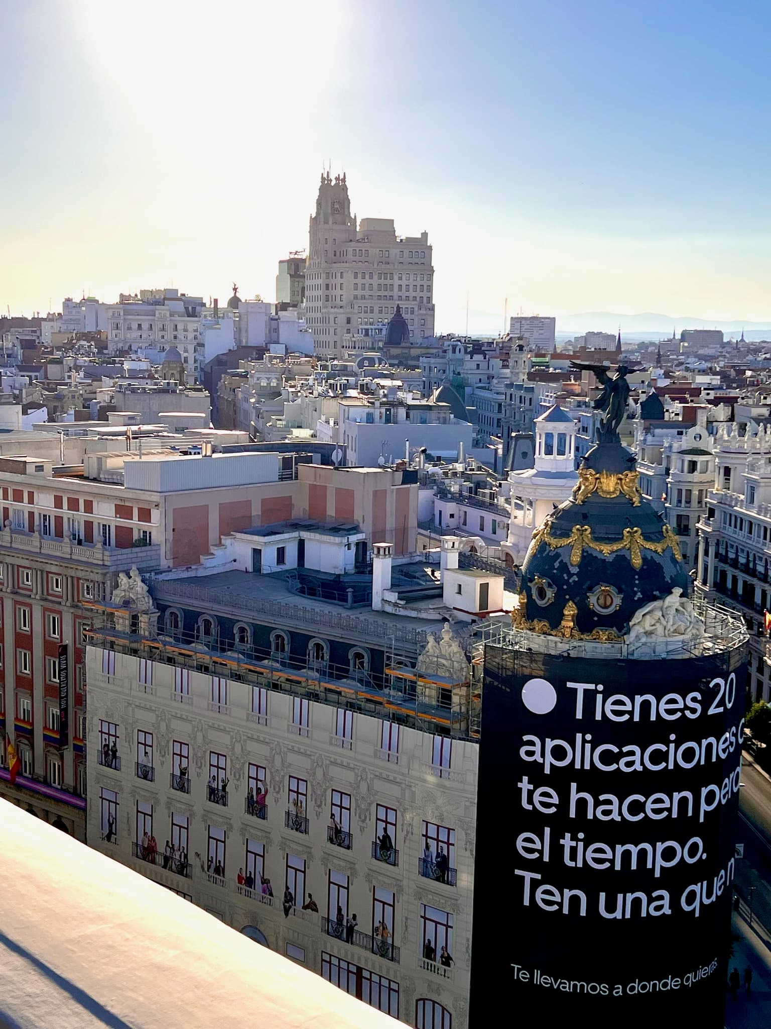 An aerial view of a city during the daytime