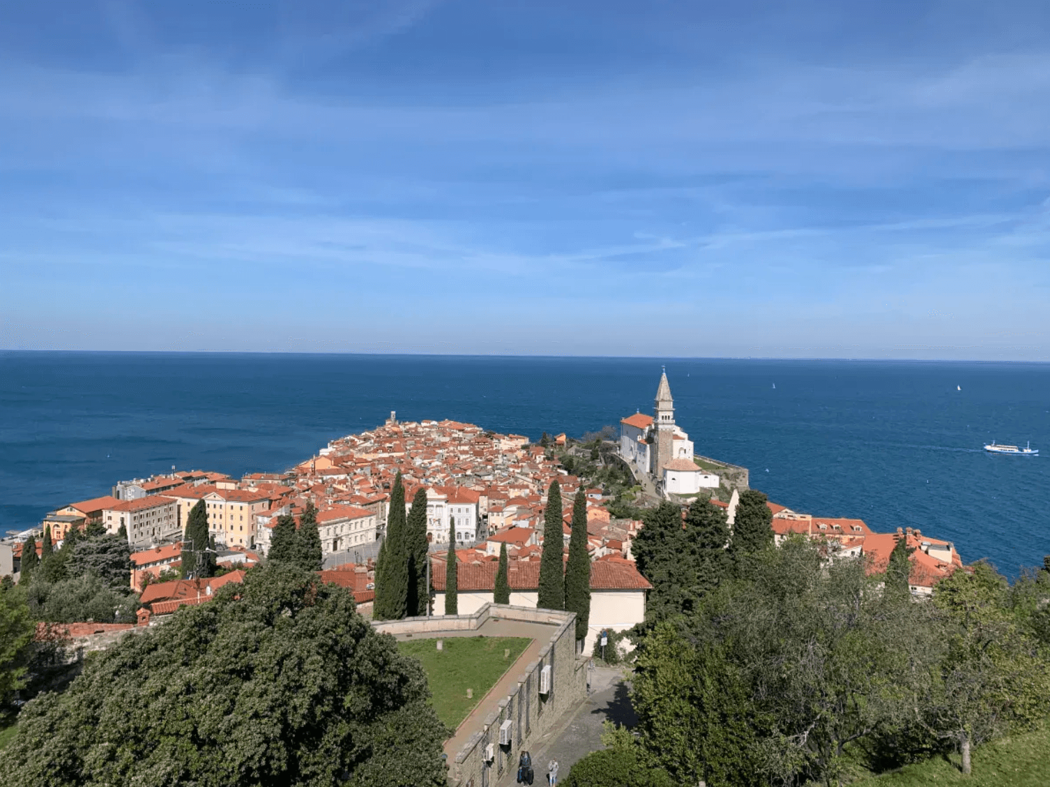 A view of Predjama Castle in a hillside