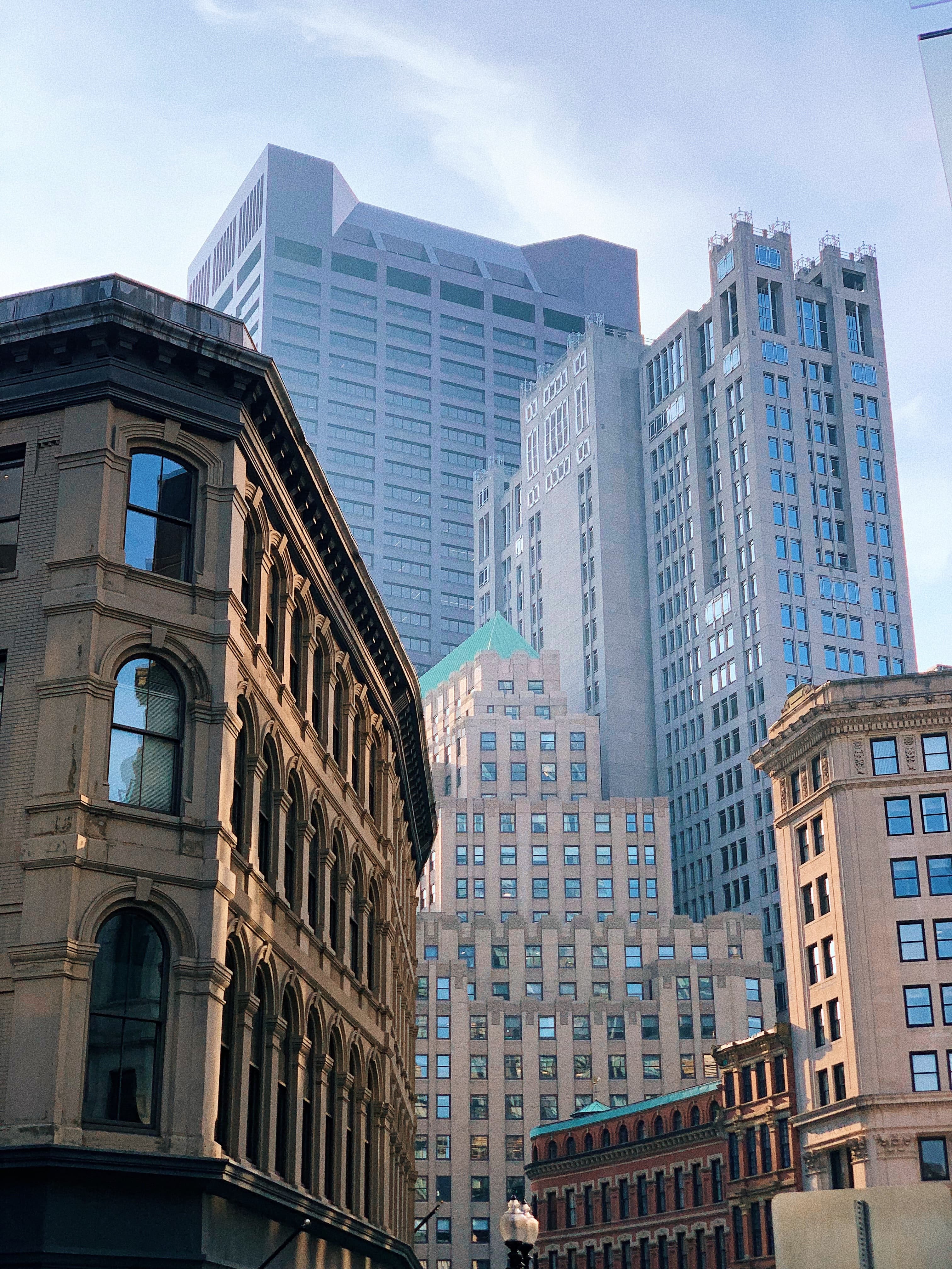 City skyline on a cloudy day