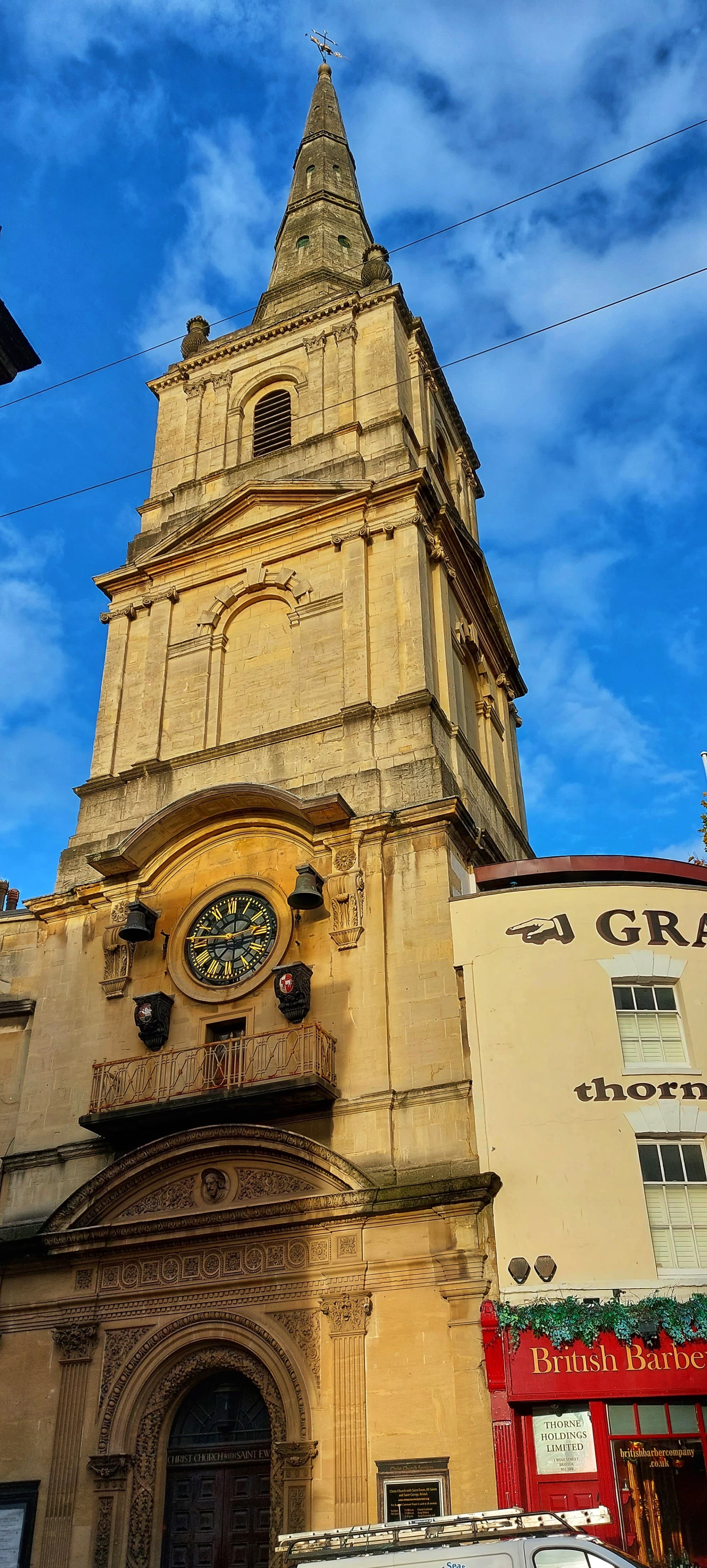 A picture of a grand hotel at daytime.