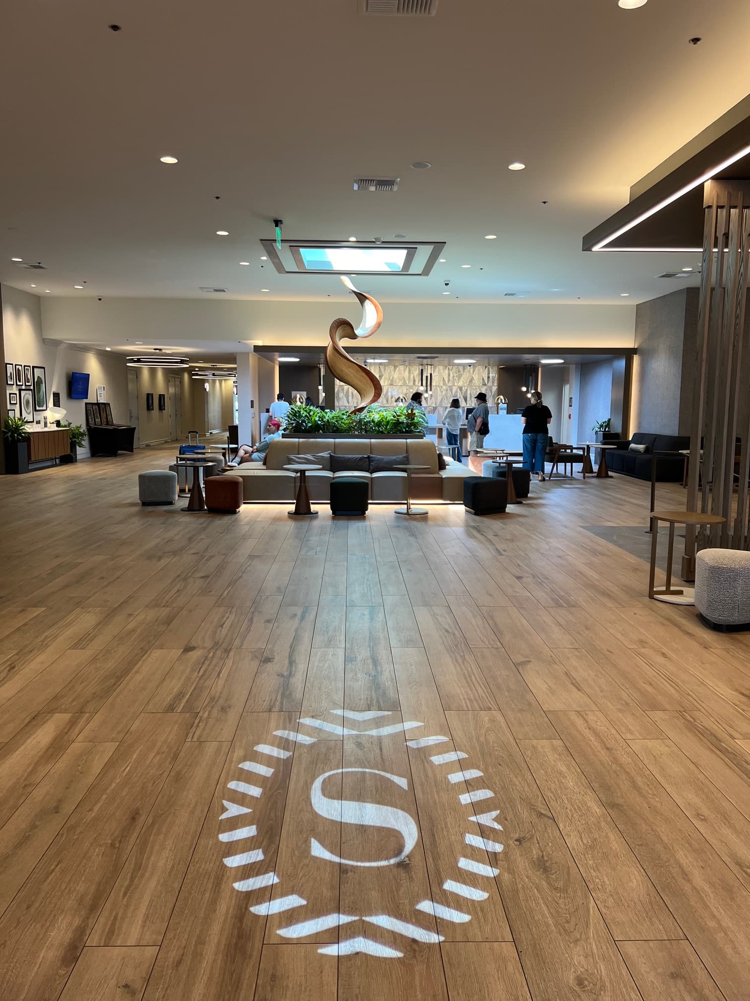 Hotel lobby interior