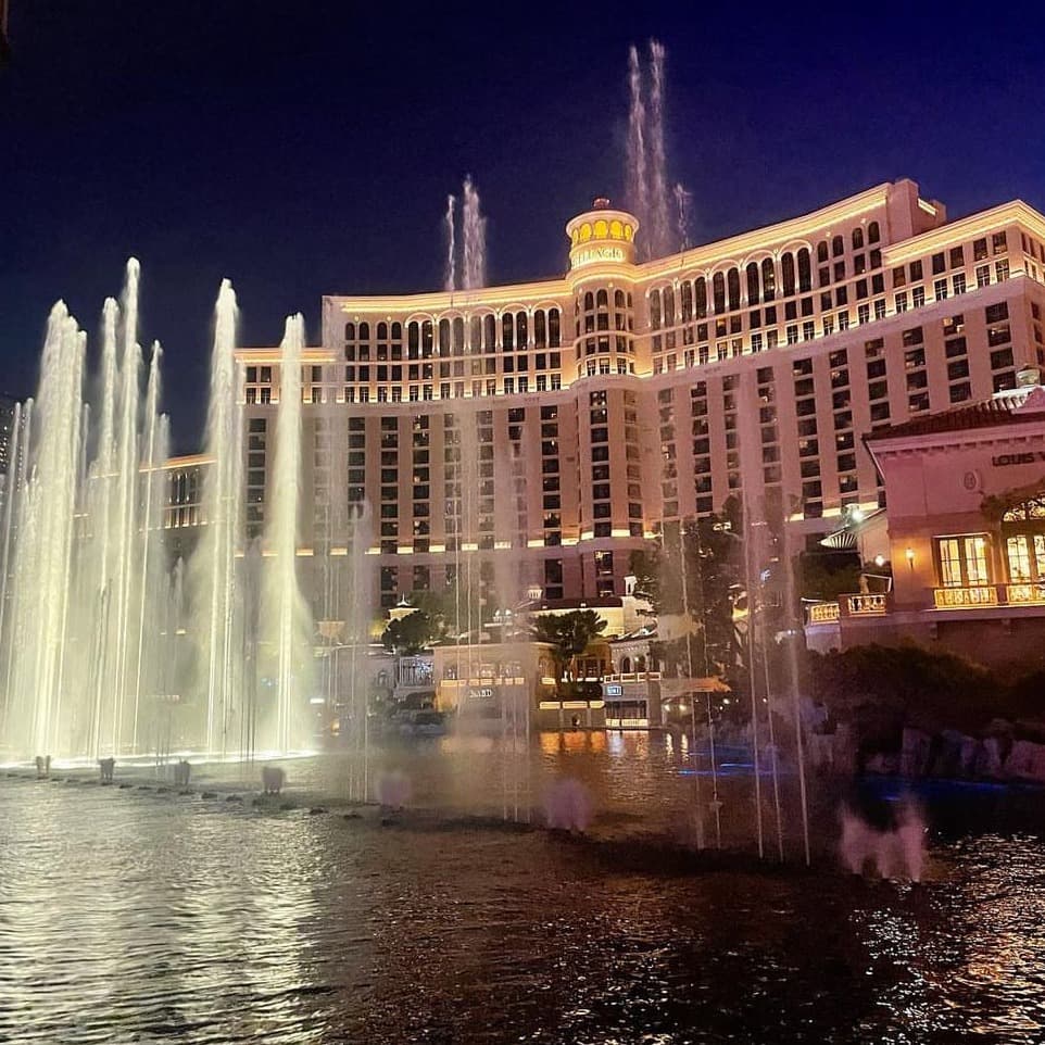 Fountains in front of a building.