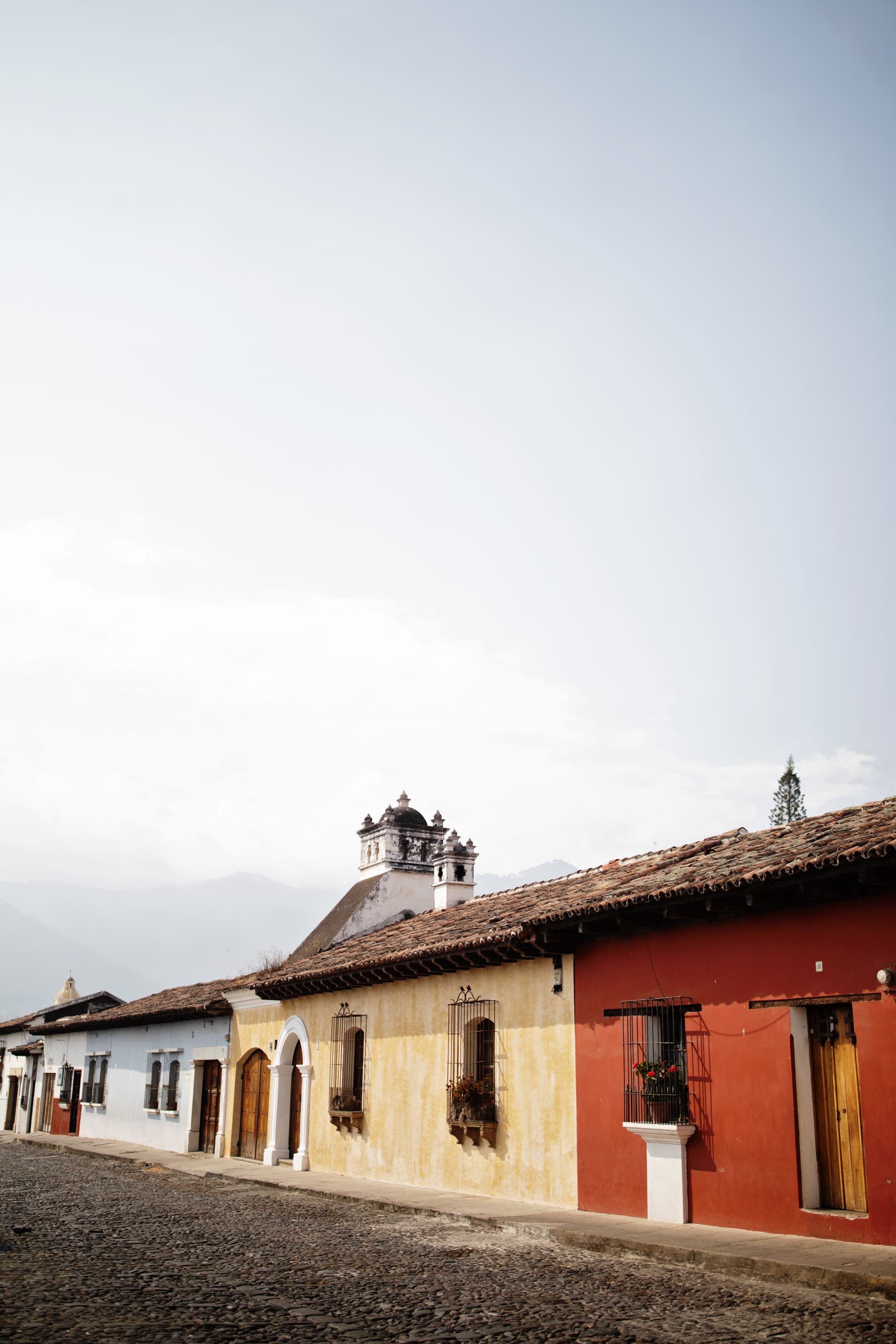 Colorful buildings in Antigua.