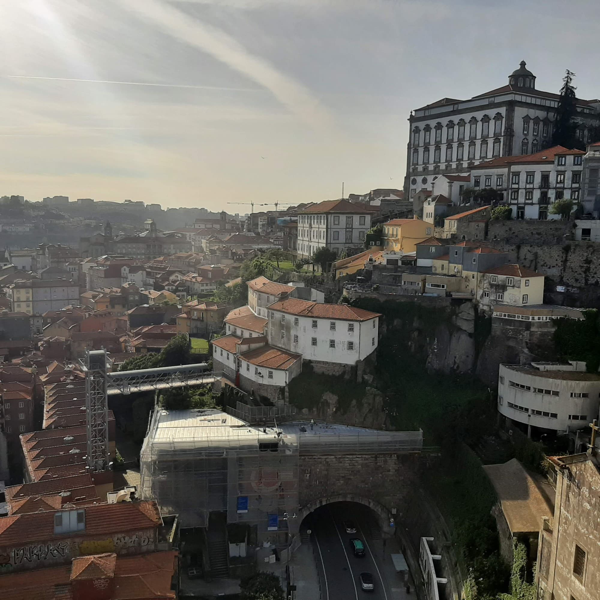 View of a city from above during the daytime