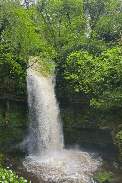 Glencar Waterfall is nature's masterpiece cascading in serenity, nestled in County Sligo.