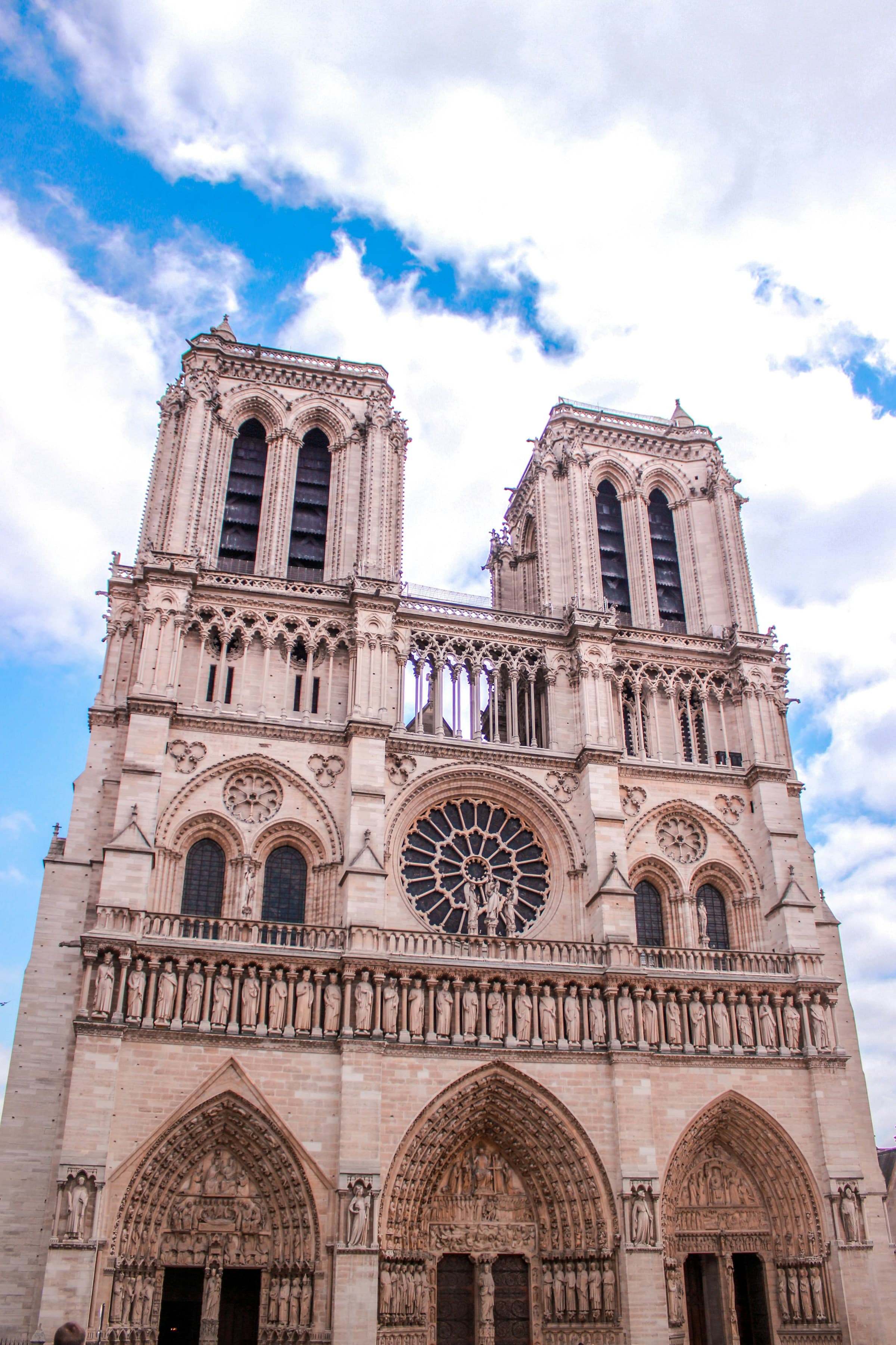 Notre Dame Cathedral is an iconic landmark celebrated for its Gothic architecture.