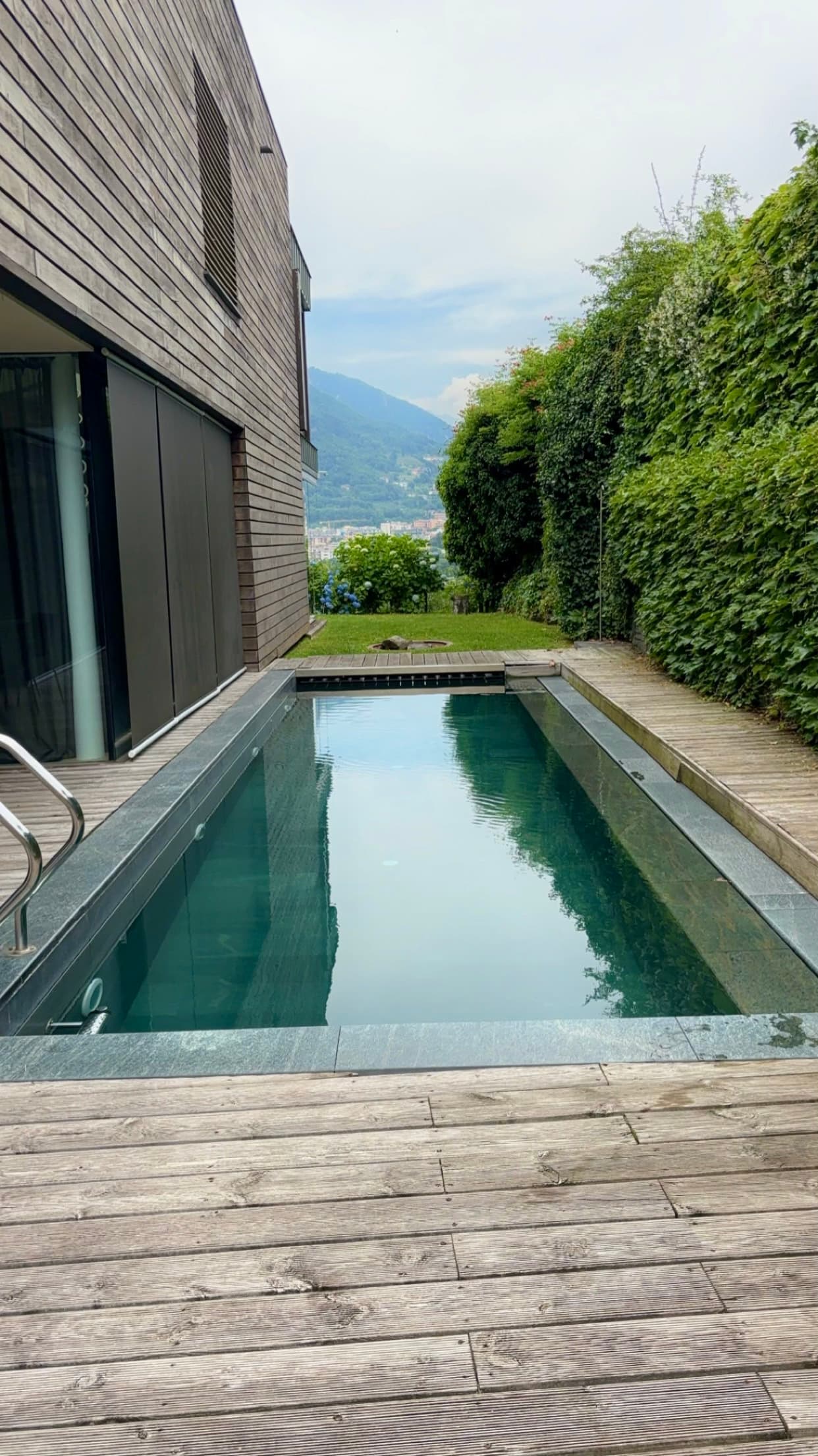 Pool and poolside view.