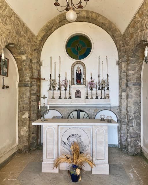 The stone interior of a chapel at Duomo Sorrento Cathedral - Janelle Smith