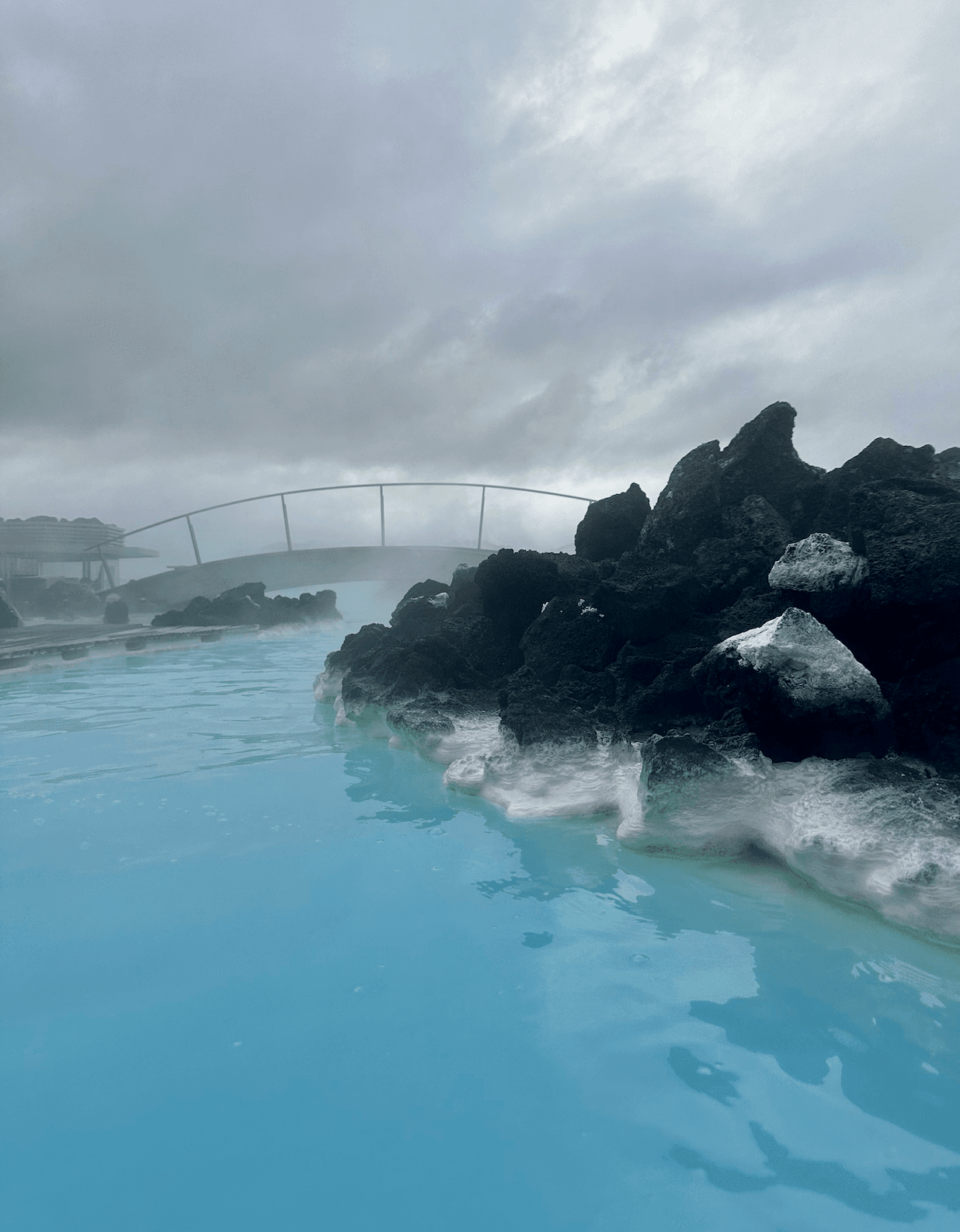 Blue Lagoon with large rocks and ice - Kati Vervack