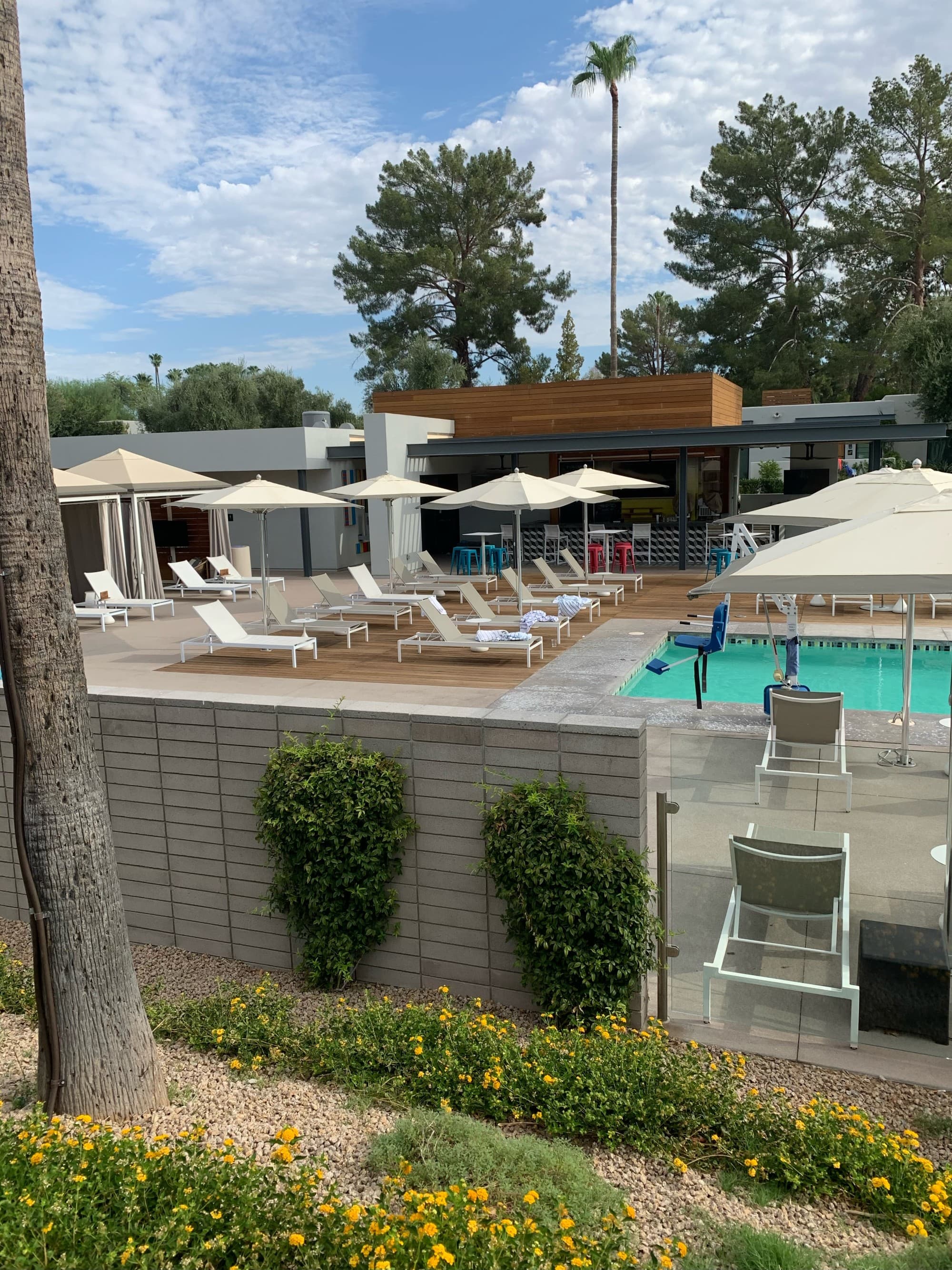 Pool and pool side view