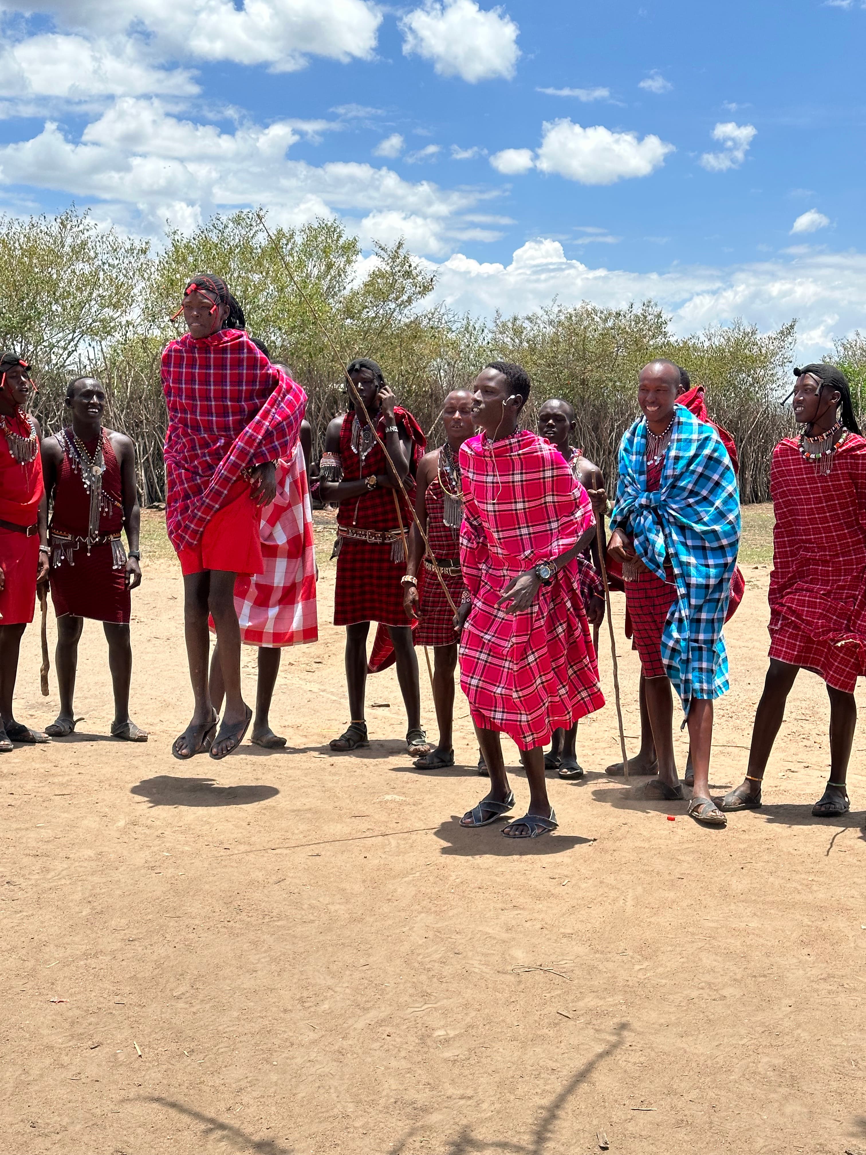 Locals doing a cultural performance.