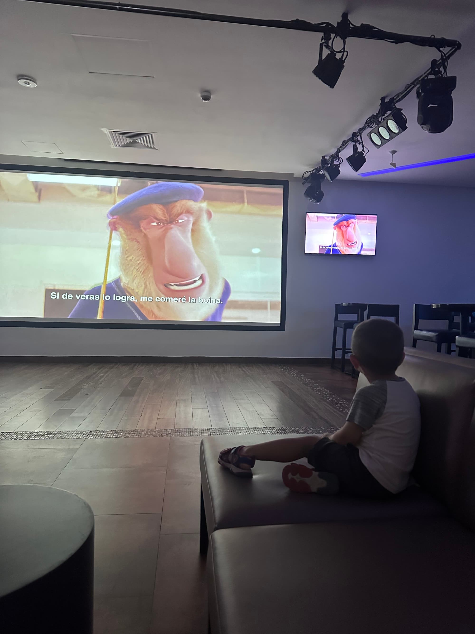 A movie theater room