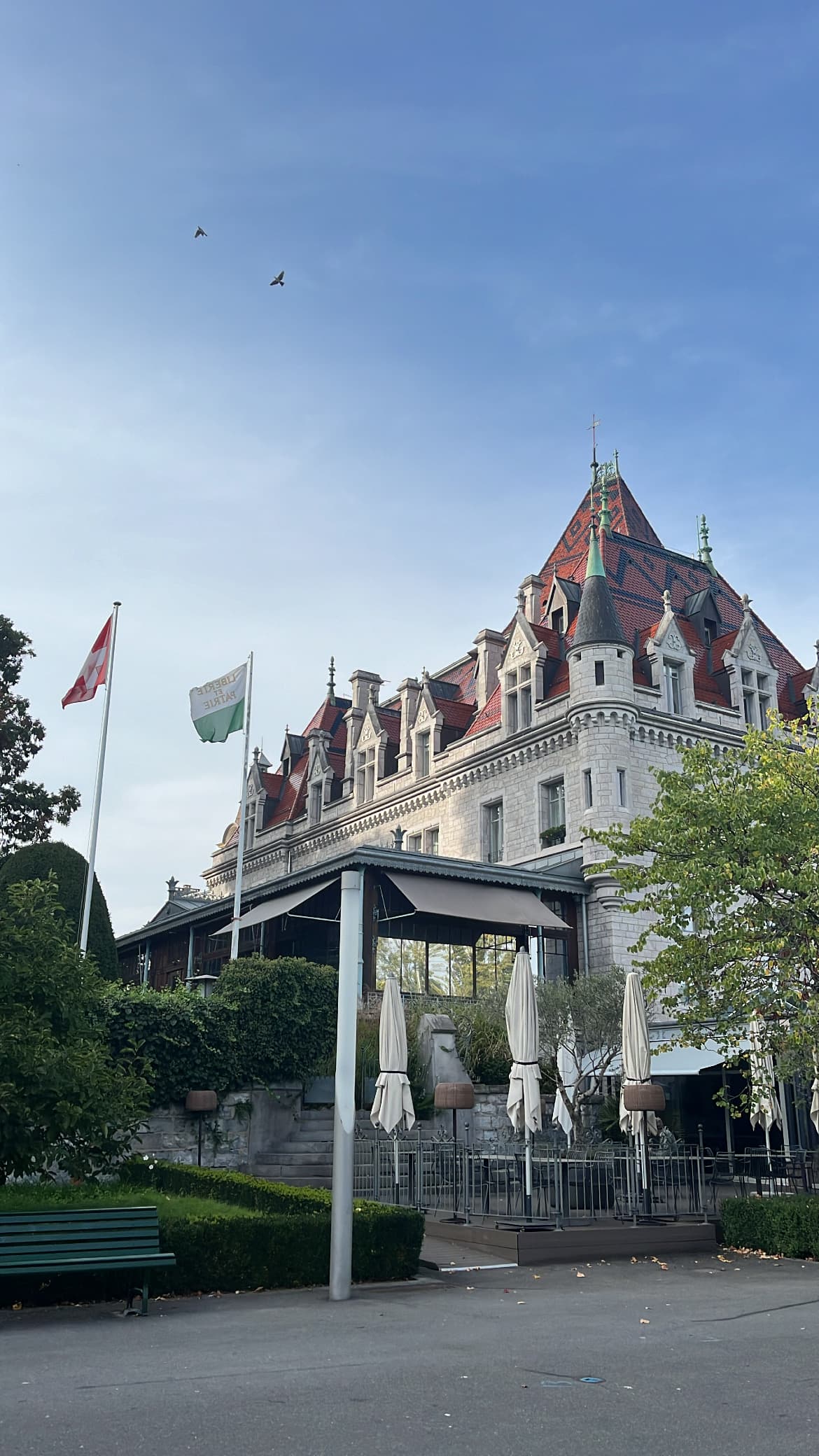 Chateau D'Ouchy exterior view - Katherine Hanna