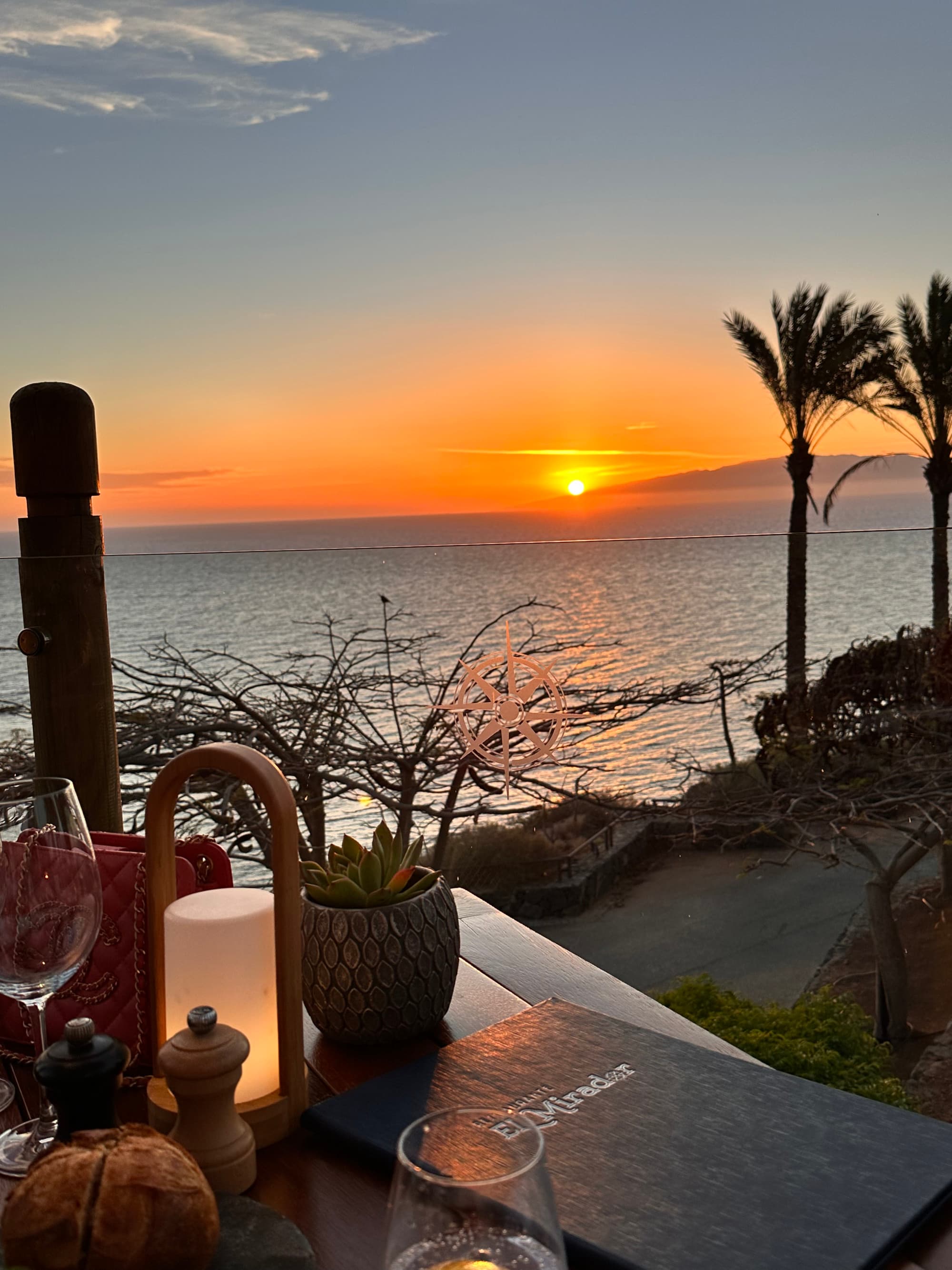Sunset views over La Gomera island from El Mirador restaurant - Alexa Romanelli