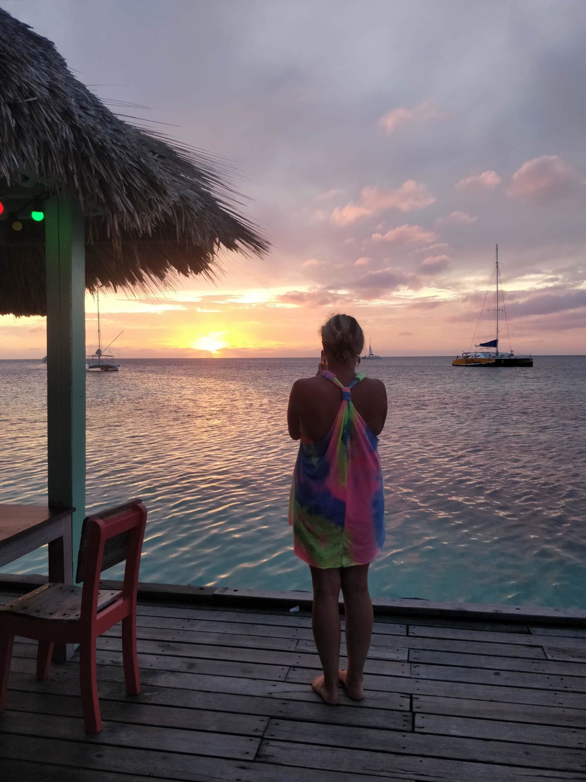 Travel advisor posing on sea side