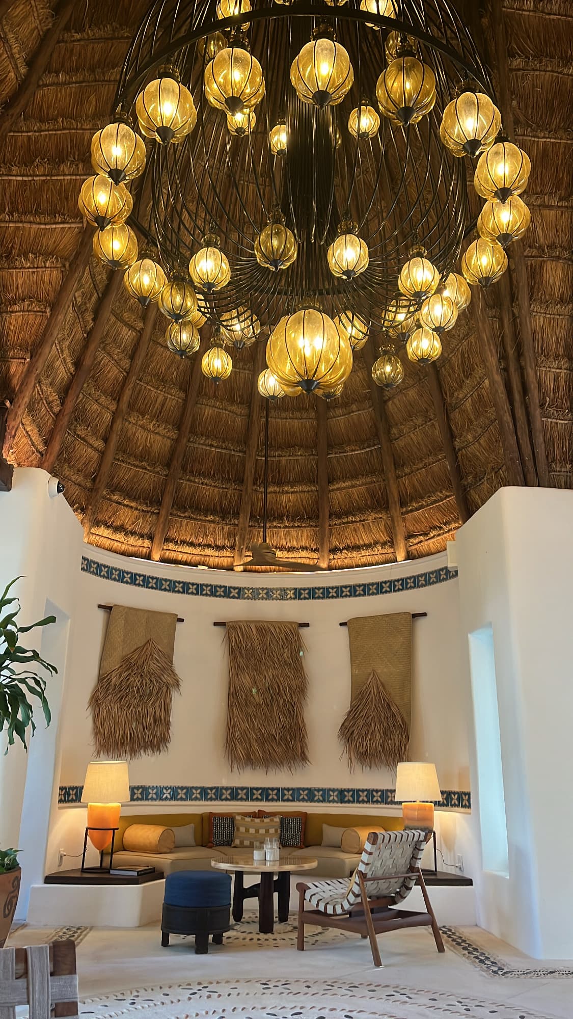 Lights hanging in the roof