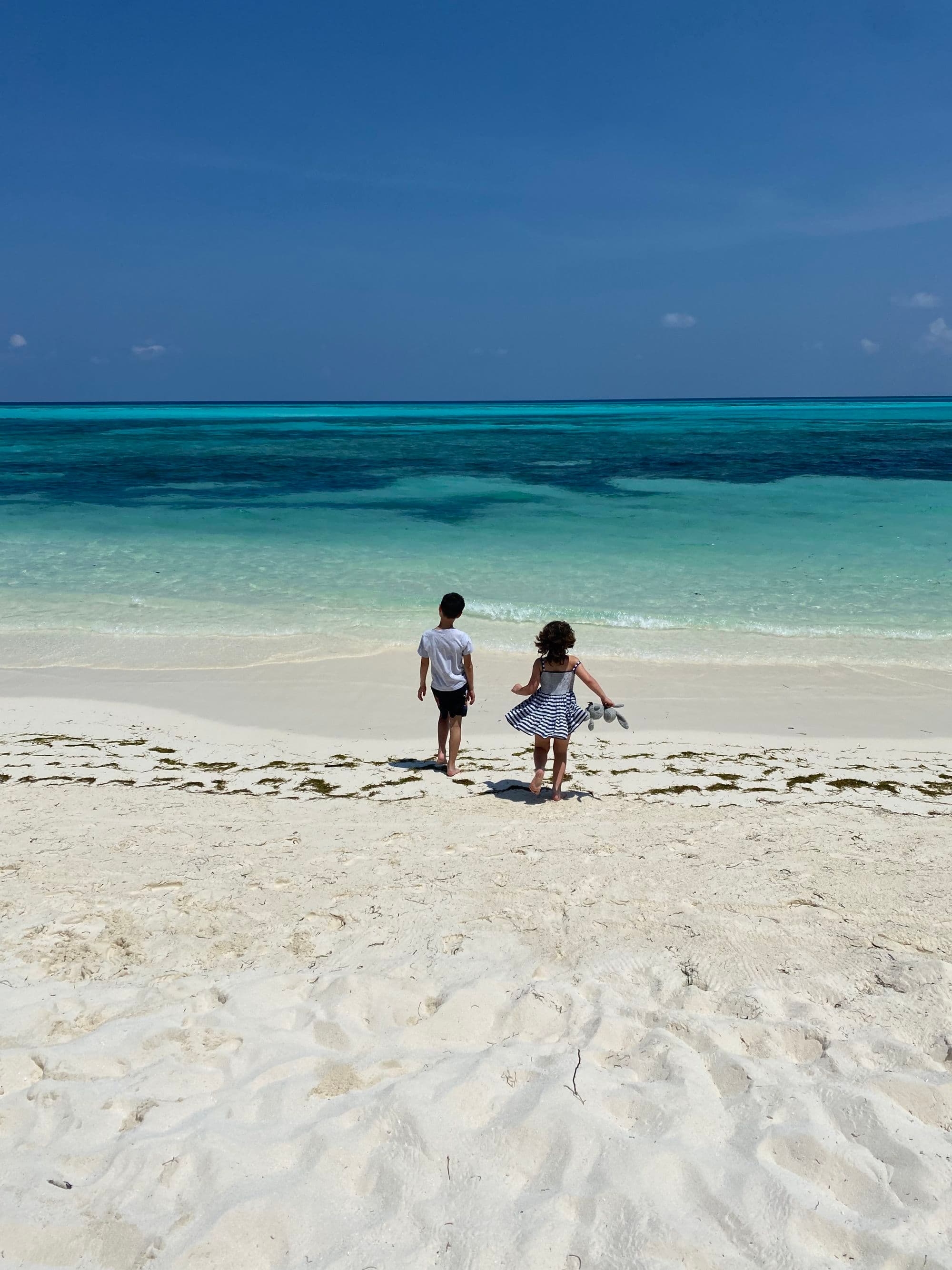 Posing on the seaside