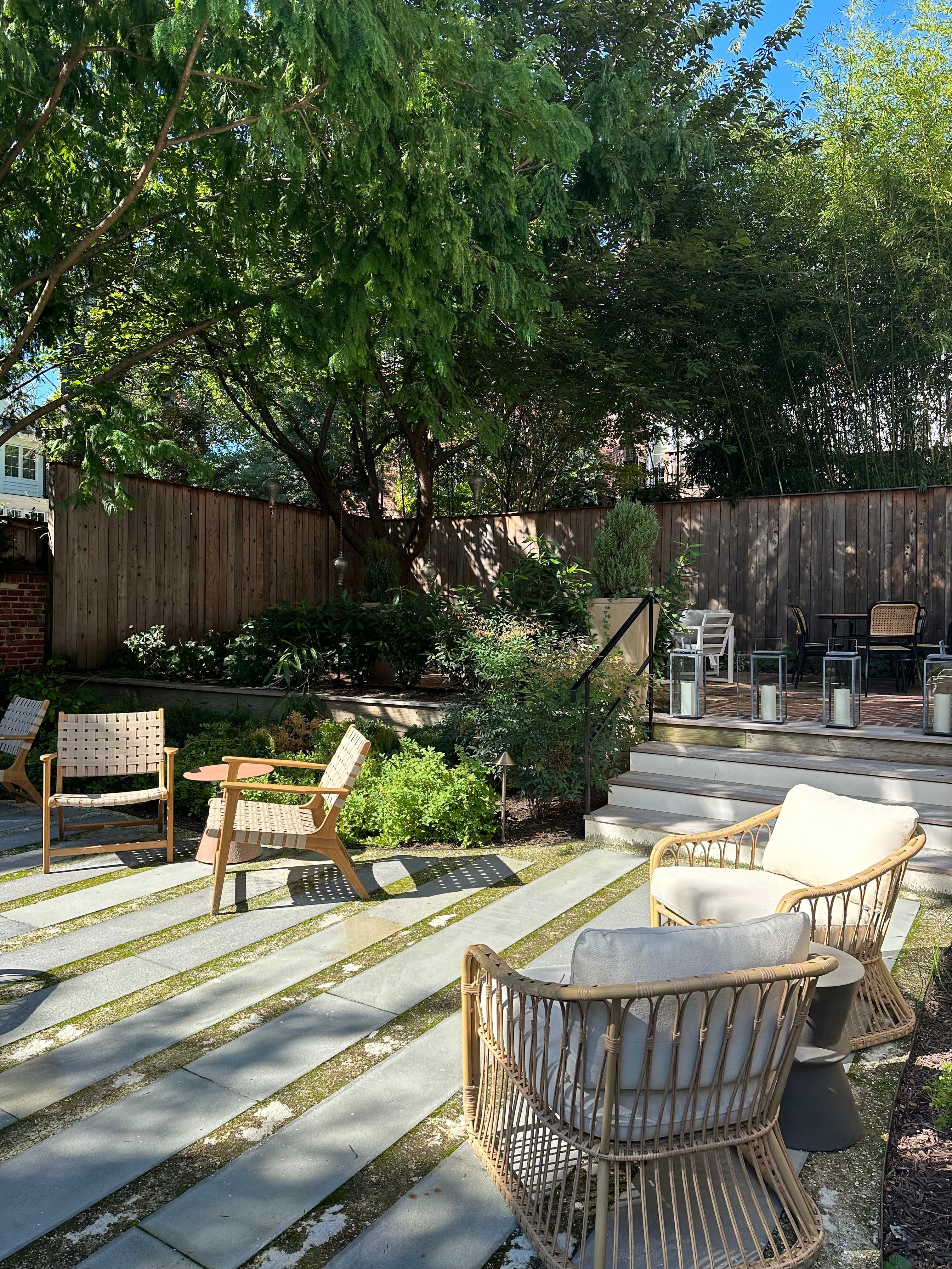 the Poppy rear garden