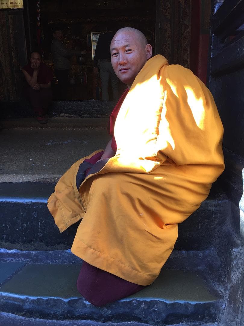 monk sitting