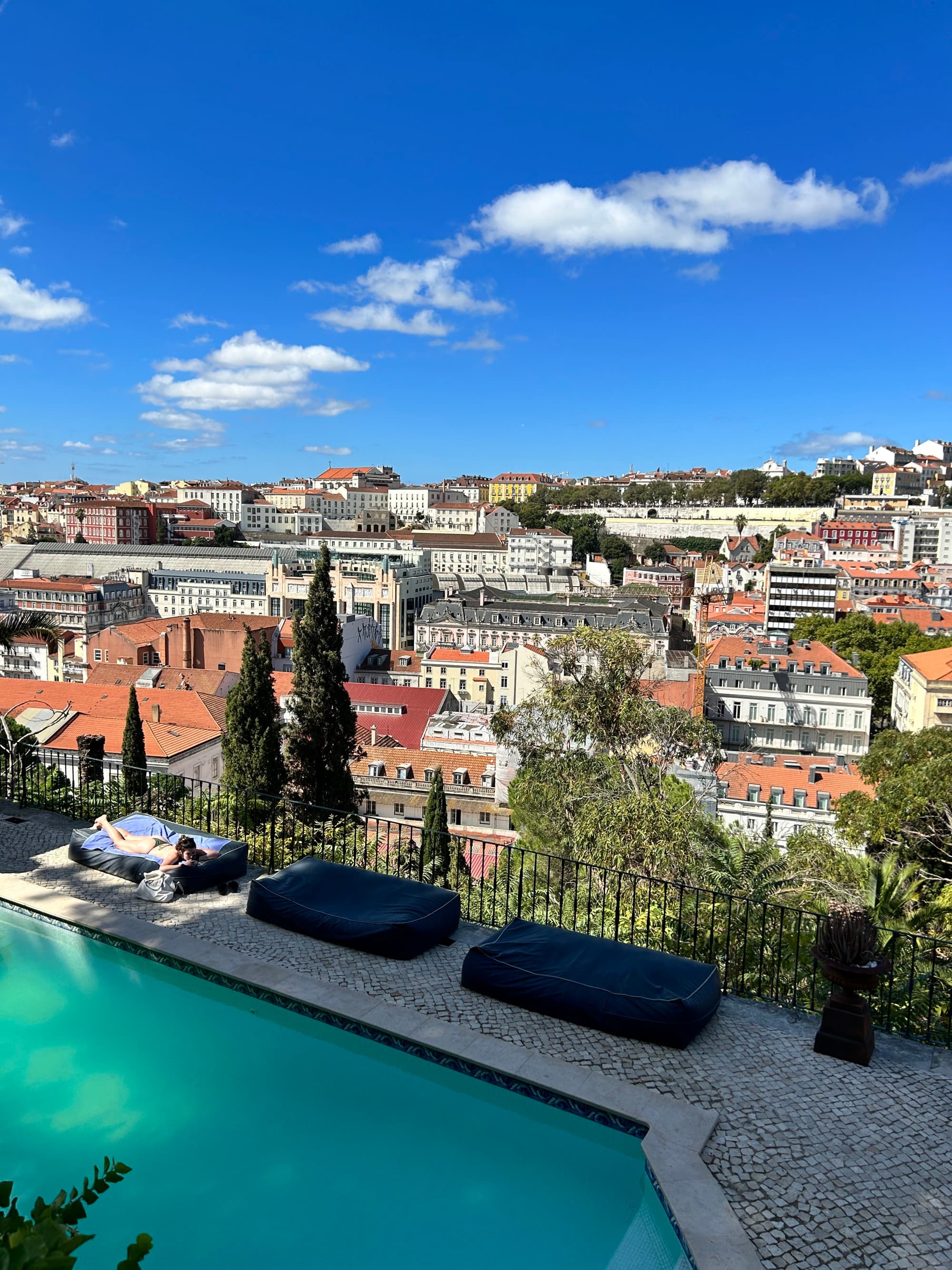 rooftop pool of a hotel