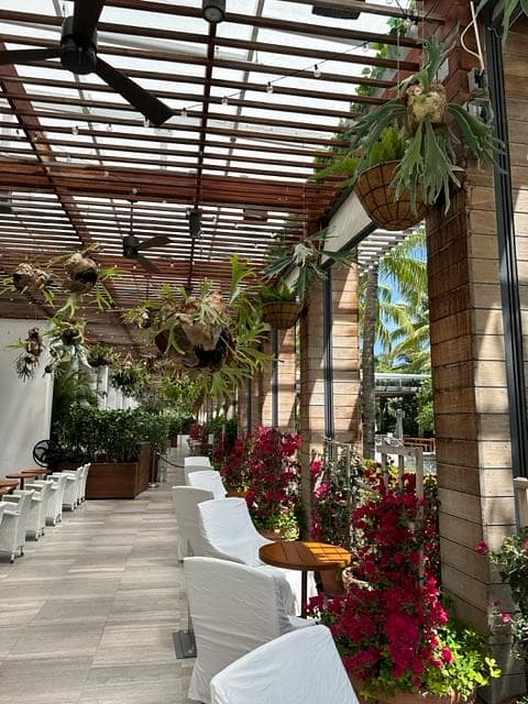 Splendid view of the hotel