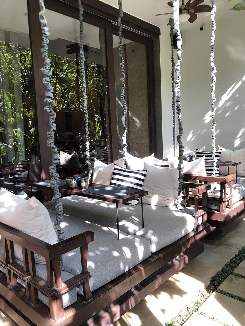 patio area for lounging with a view