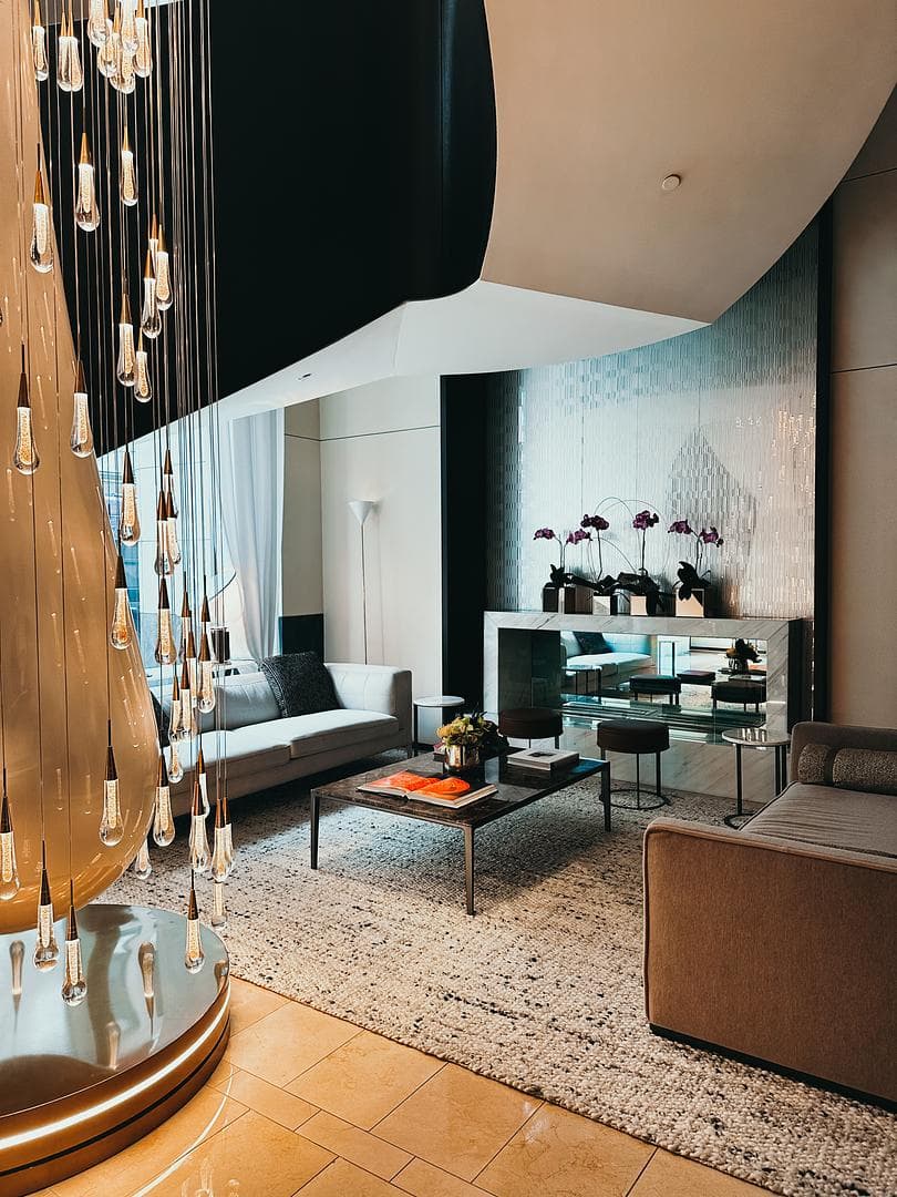 A blend of modern elegance in the lobby