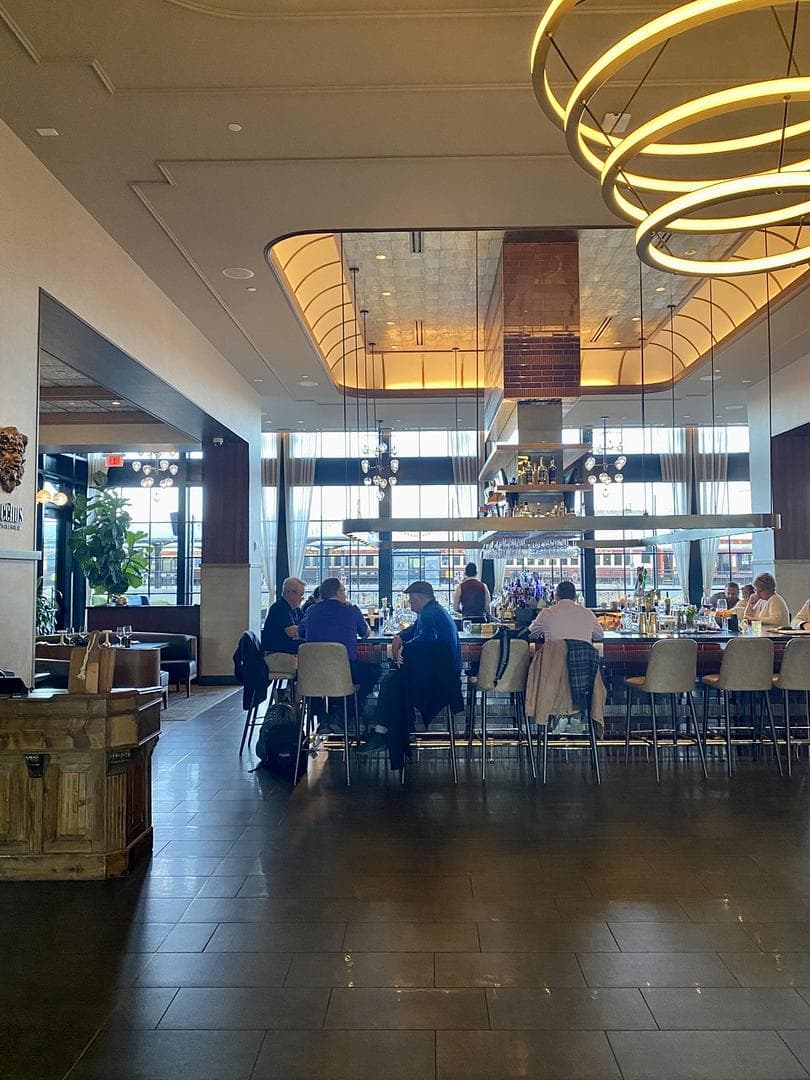 Spacious dining area