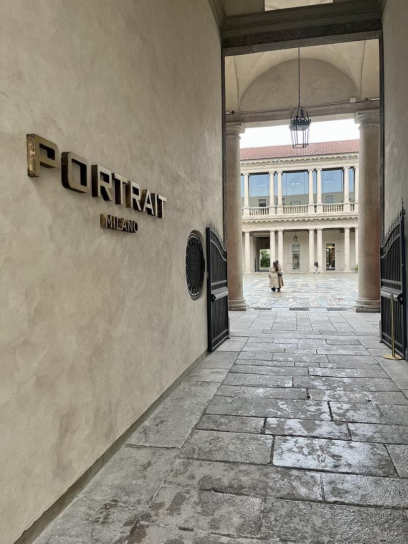 Street to the hotel Portrait Milano