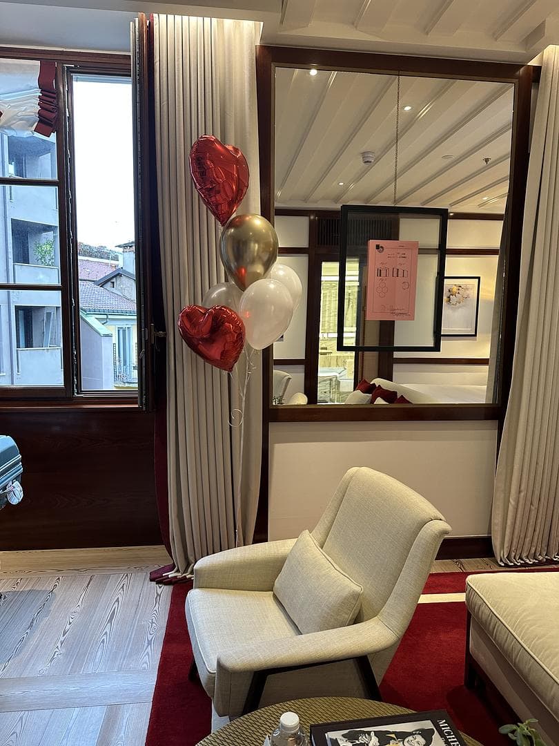 sitting area inside bedroom