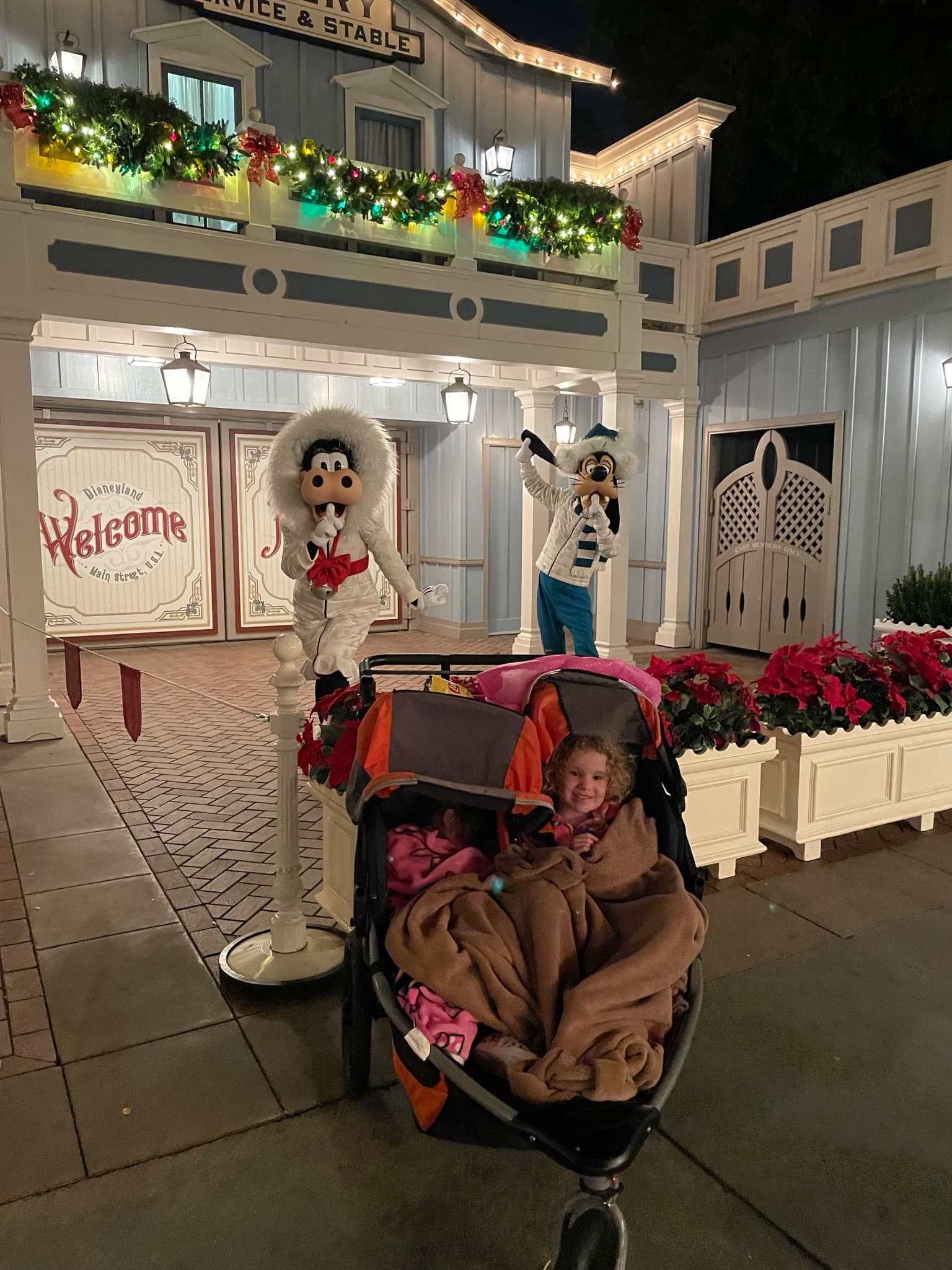 A nap in the stroller pose